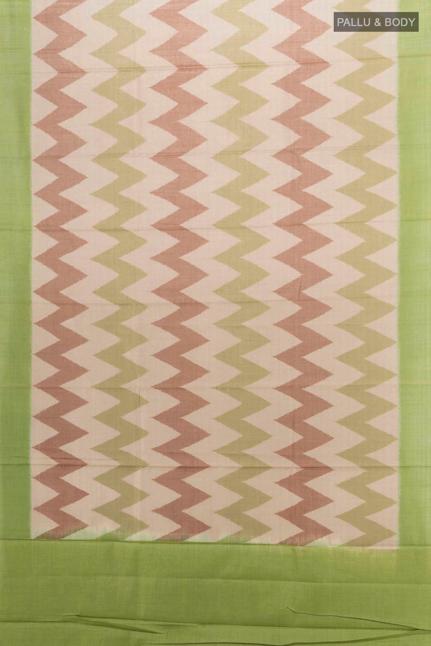 Pista Green Tussar Silk Saree - Image 5