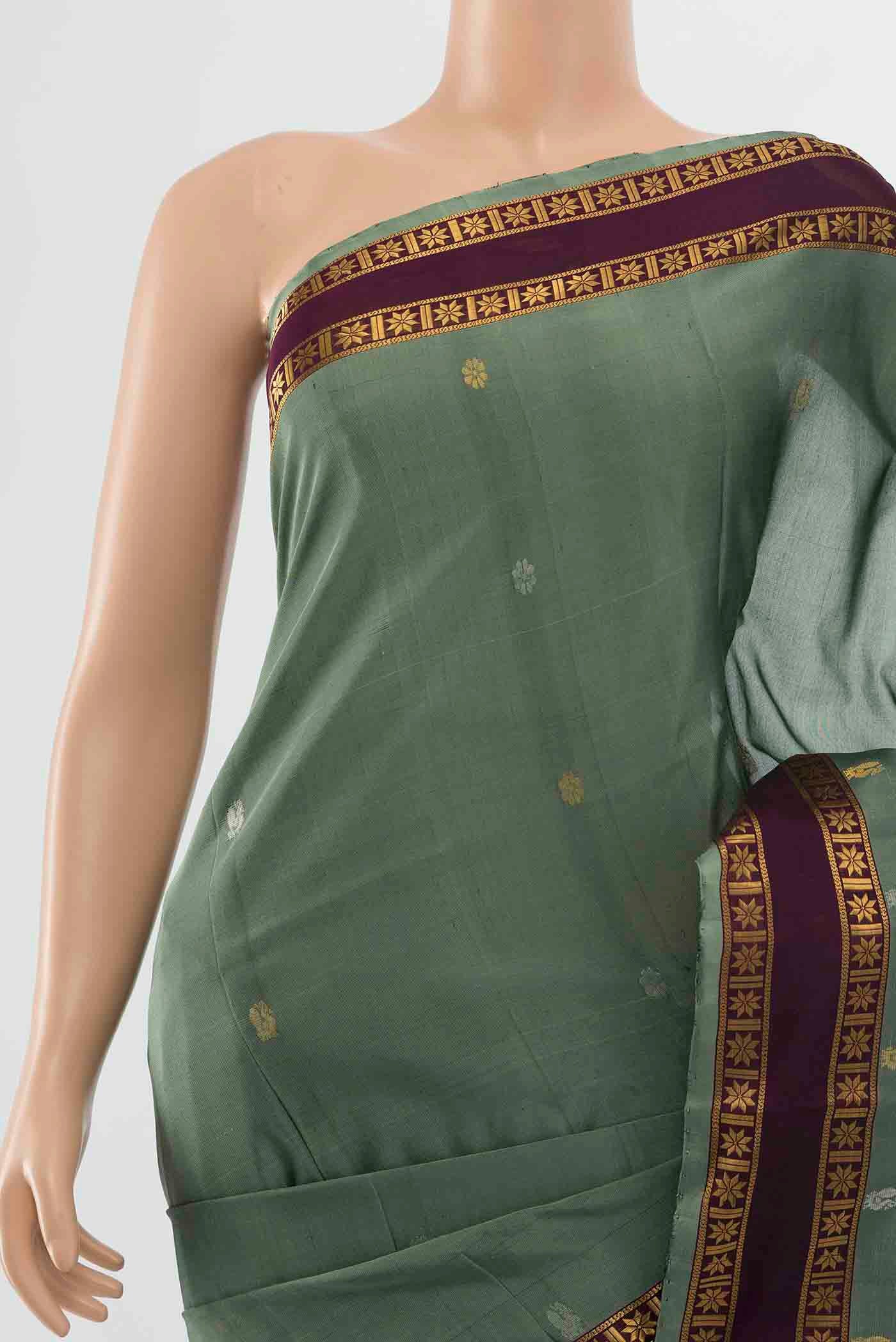 Multi Color Uppada Silk Saree - Image 2