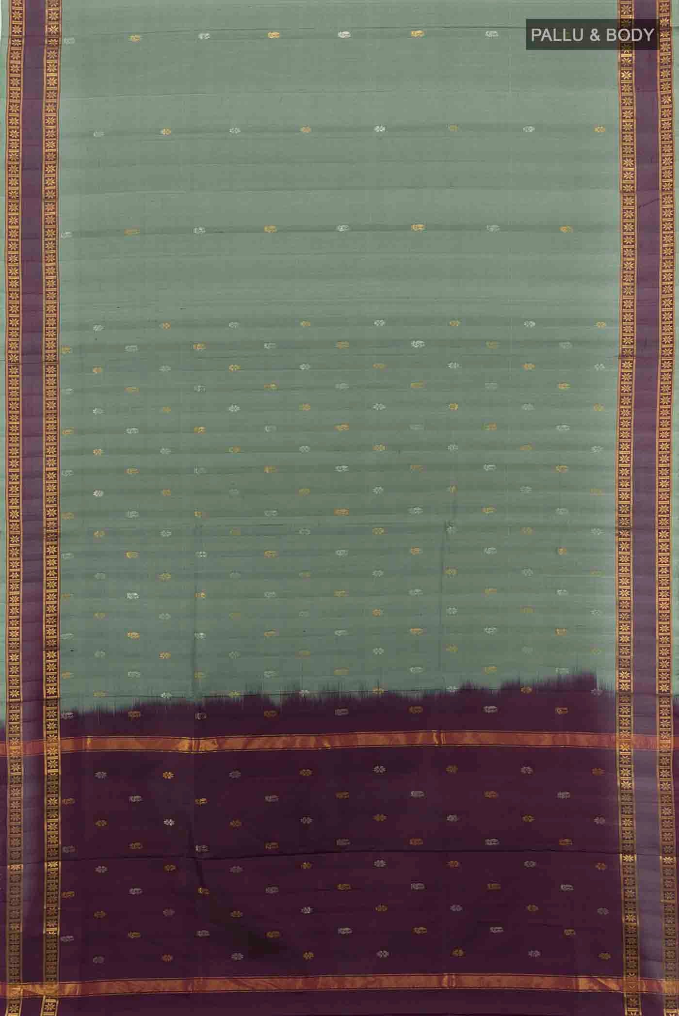 Multi Color Uppada Silk Saree - Image 5