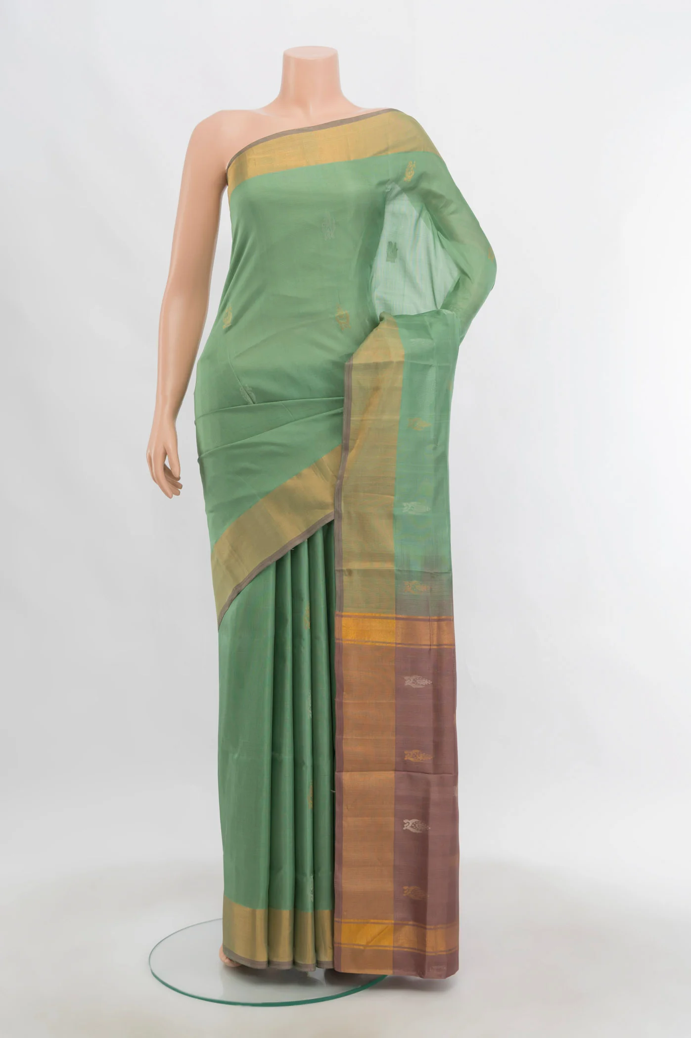 Sage Green Uppada Silk Saree