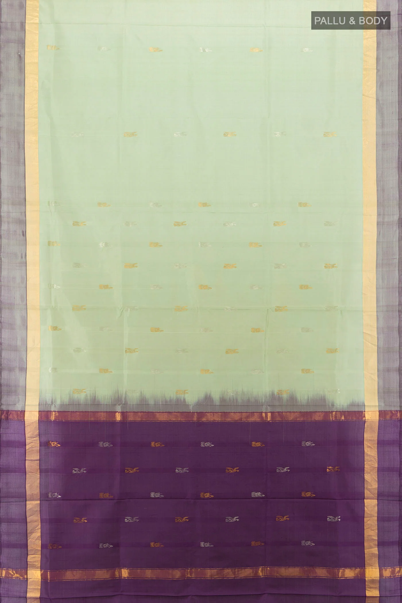 Pista Green Uppada Silk Saree - Image 5
