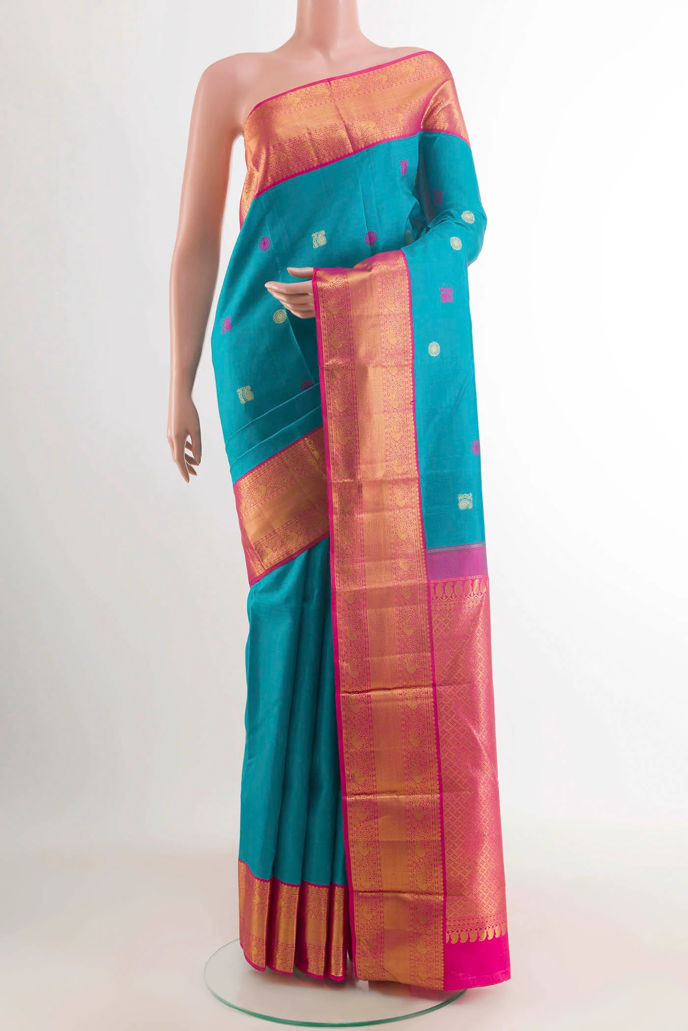 Blue Kanjivaram Silk Saree