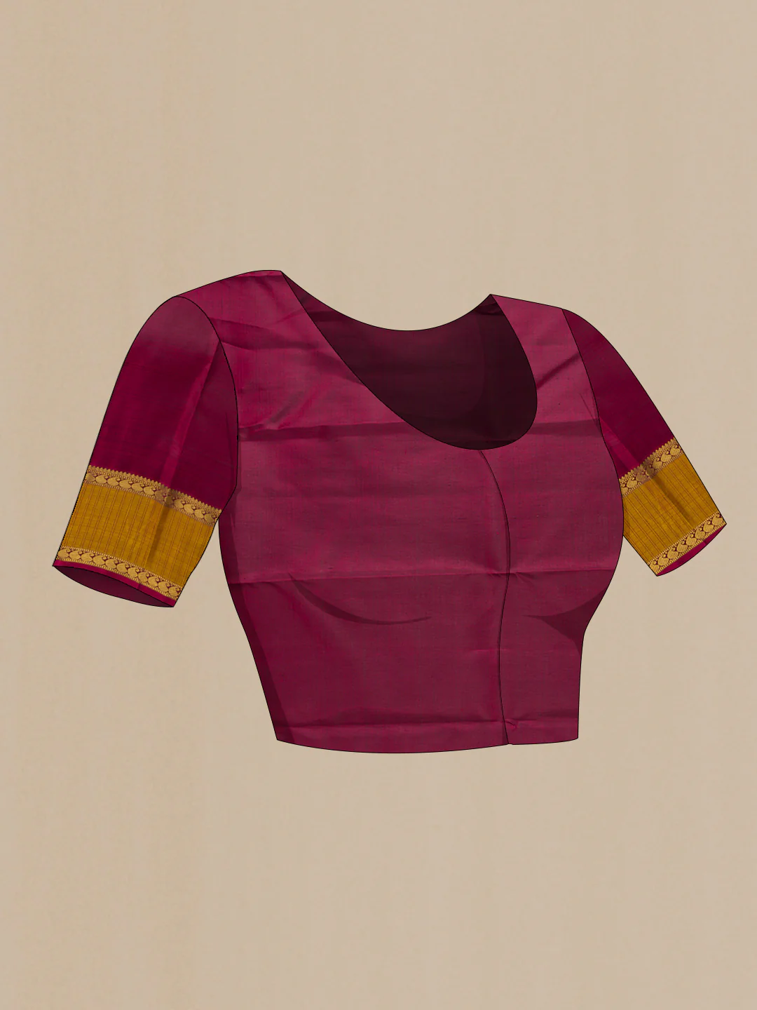 Pure Silk Pure Zari Brown Dual Tone Kanjivaram Saree - Image 5