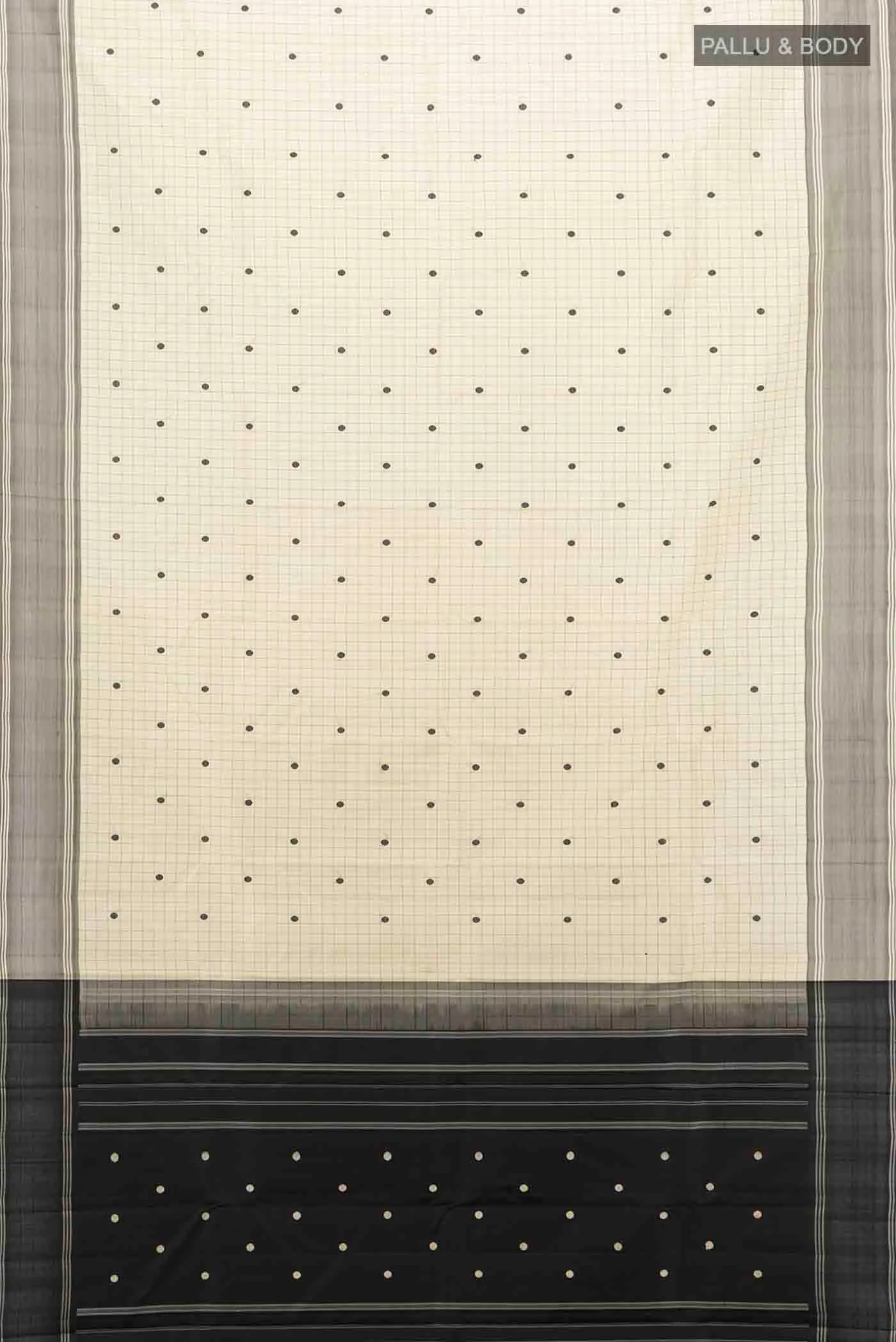Pure Silk Pure Zari Cream Kanjivaram Saree - Image 5