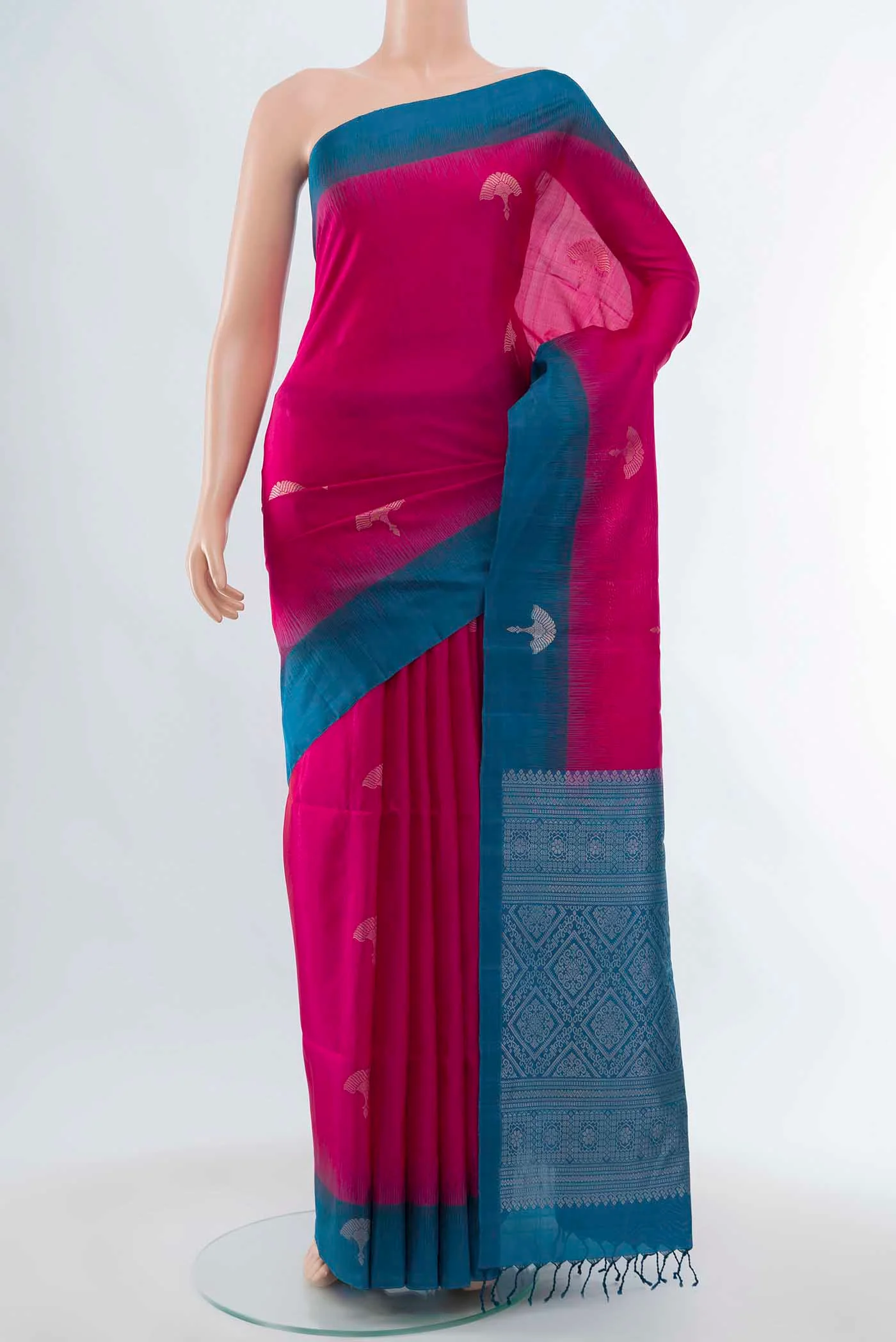 Pink Soft Silk Saree