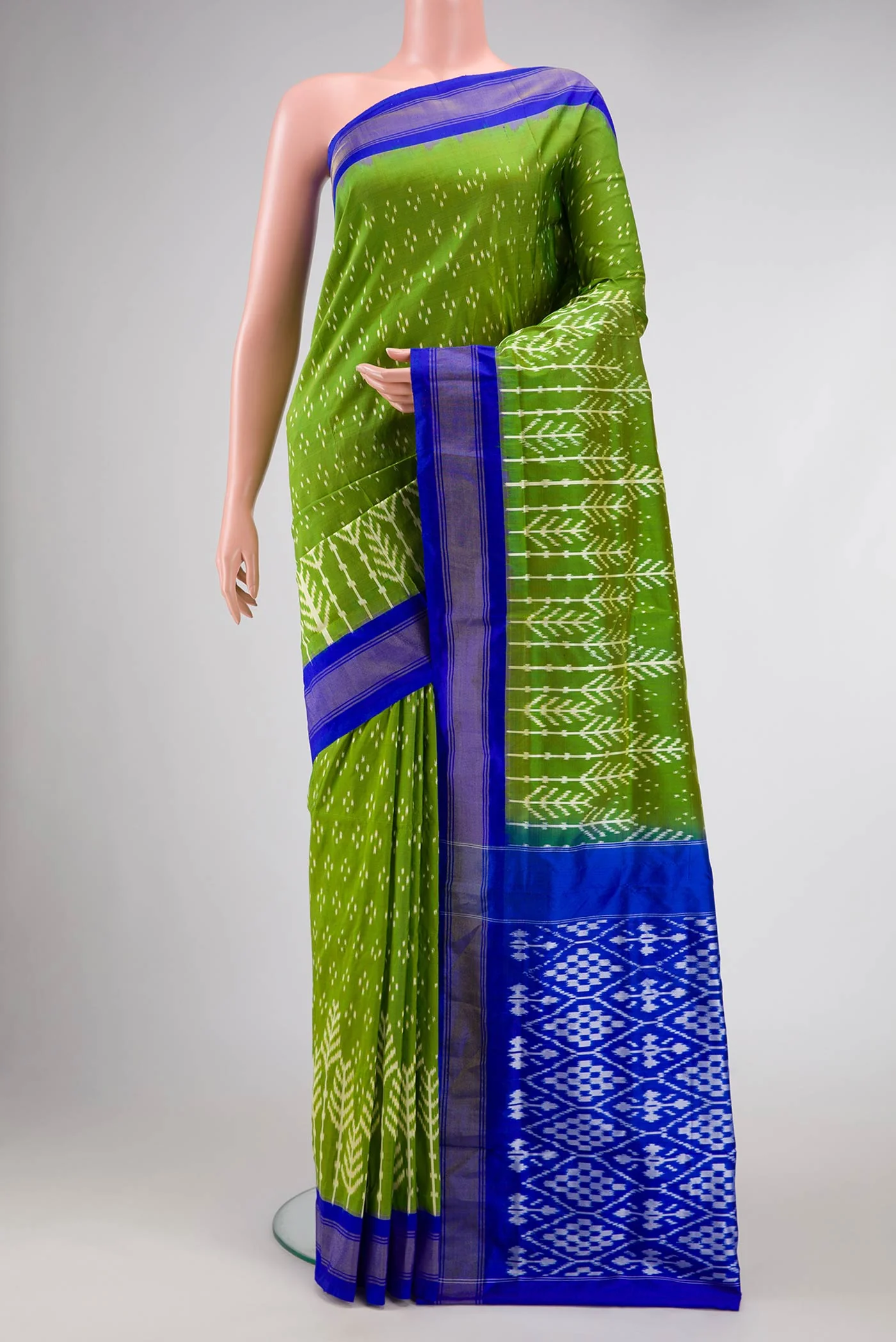 Green Pochampally Silk Saree