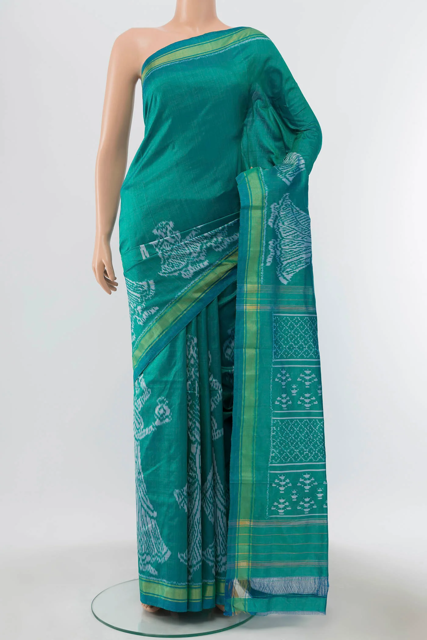 Blue Pochampally Silk Saree