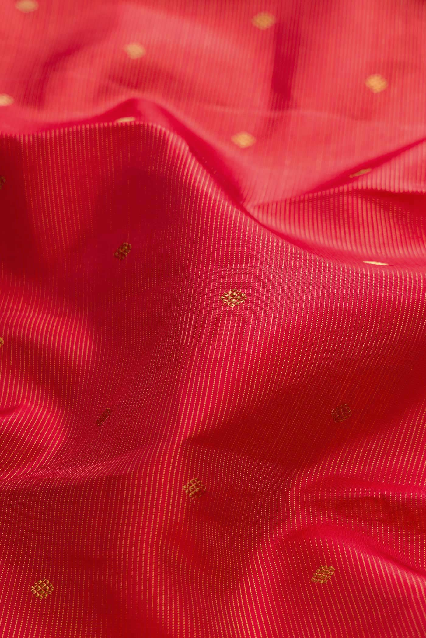 Pure Silk Pure Zari Maroon Dual Tone Kanjivaram Saree - Image 2