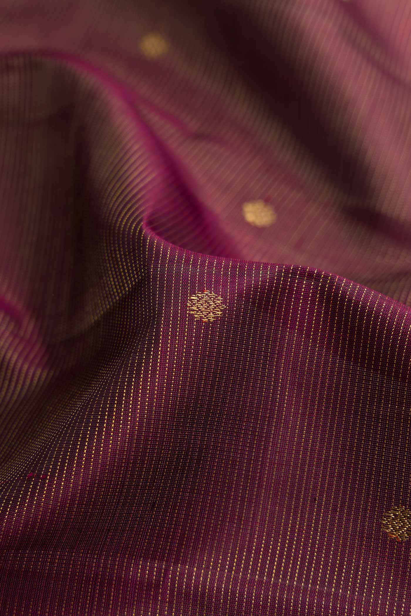 Pure Silk Pure Zari Coffee Brown Kanjivaram Saree - Image 2