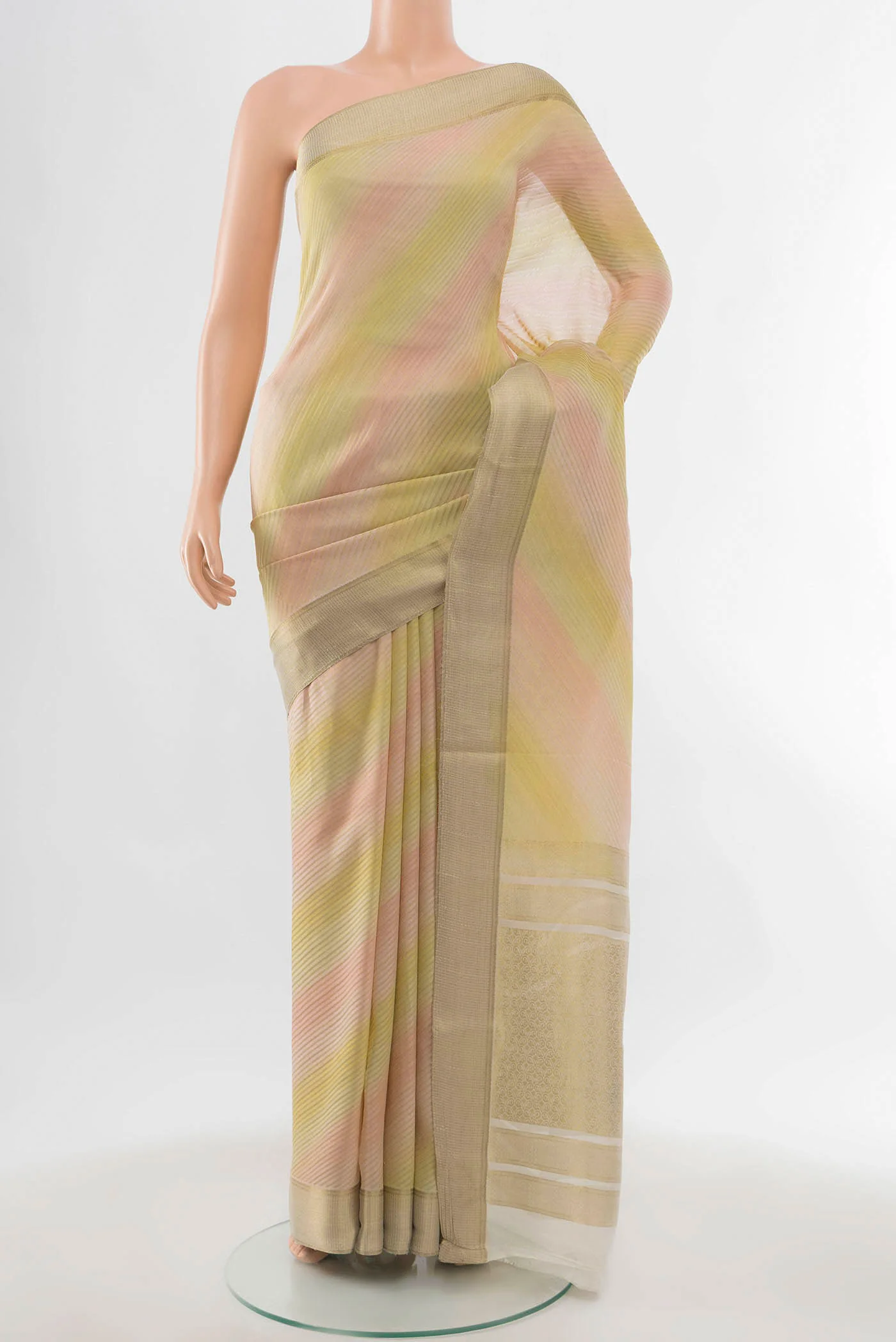 Multi Color Mysore Georgette Saree