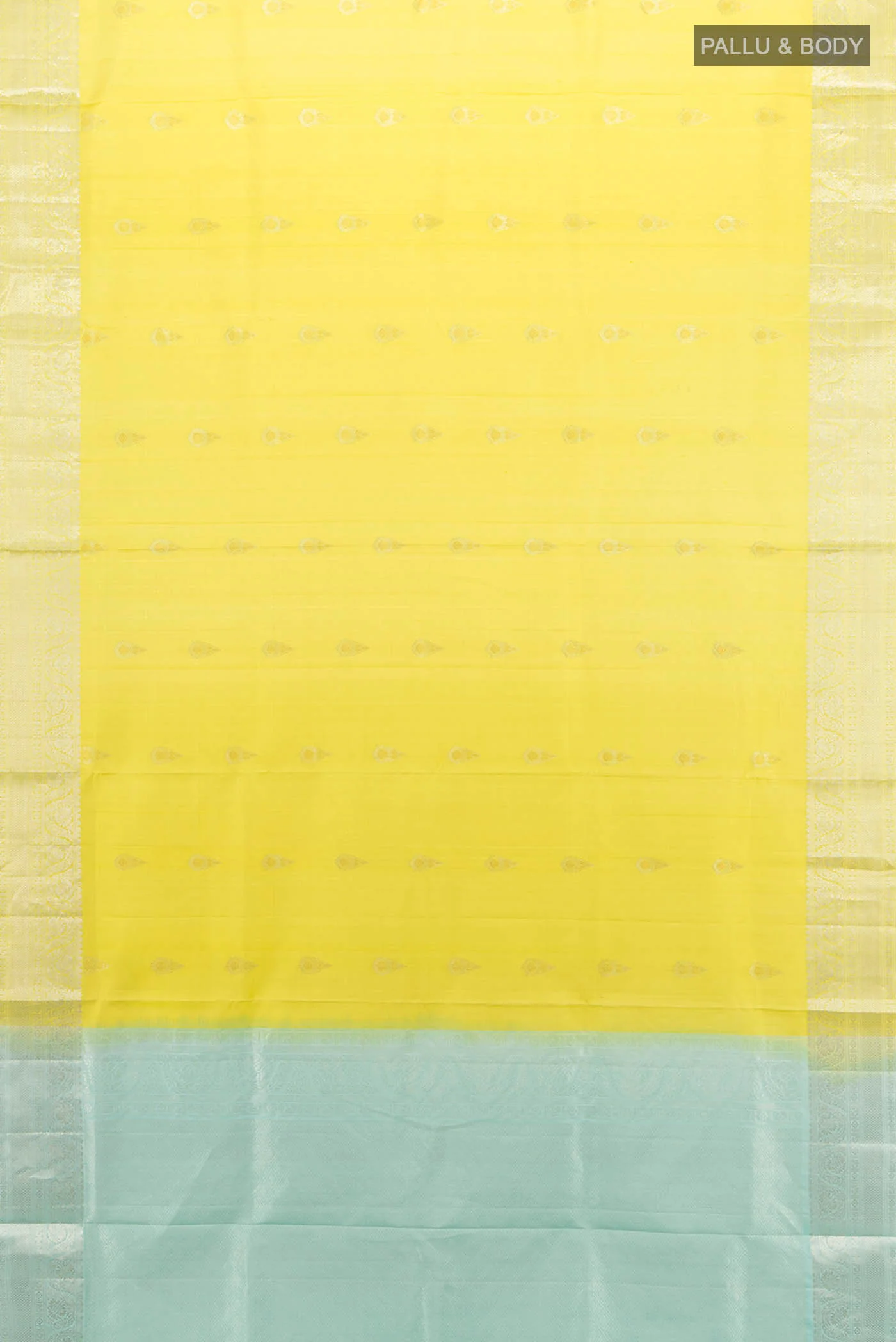 Lemon Yellow Soft Silk Saree - Image 5