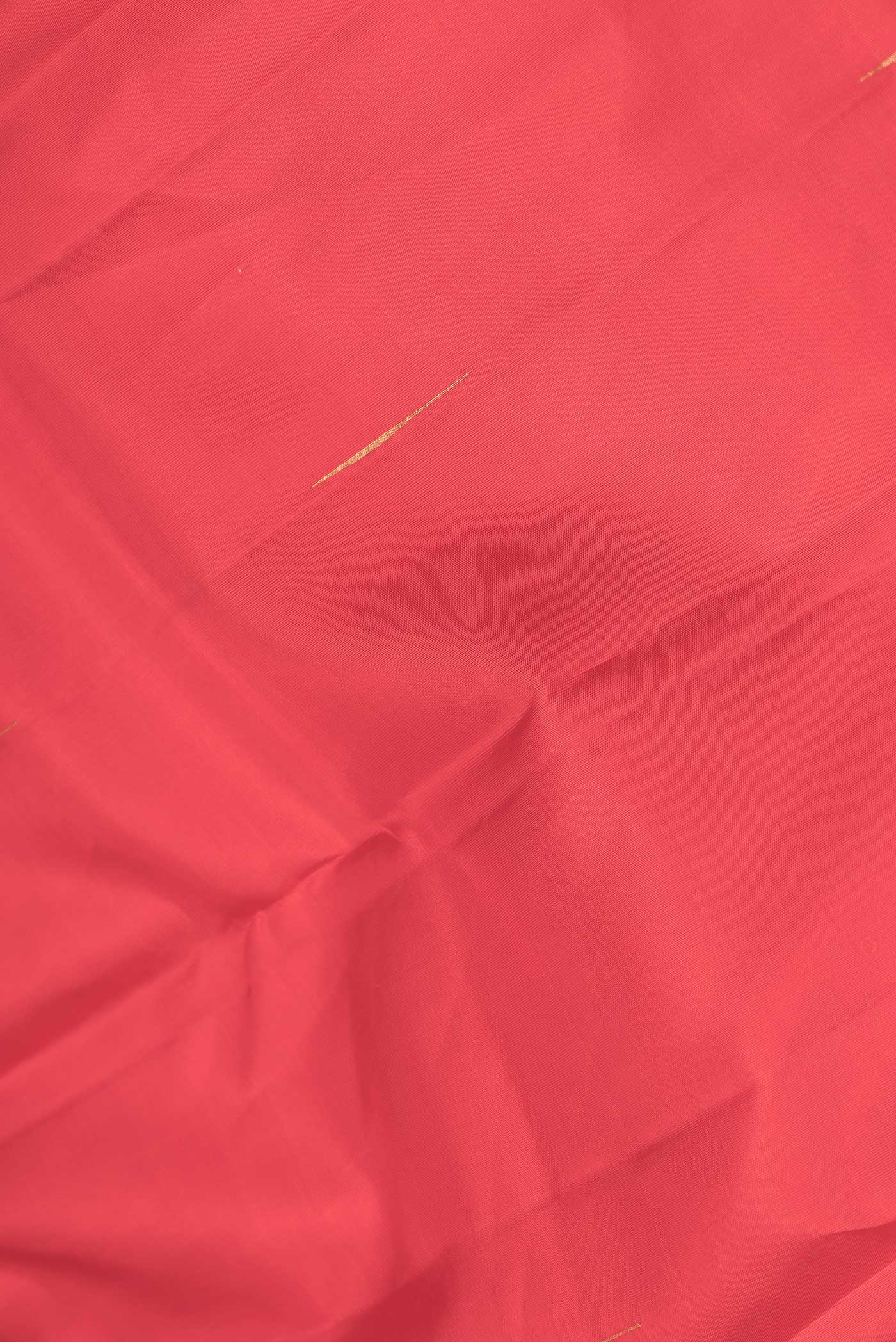 Pure Silk Pure Zari Red Dual Tone Kanchipuram Saree - Image 2