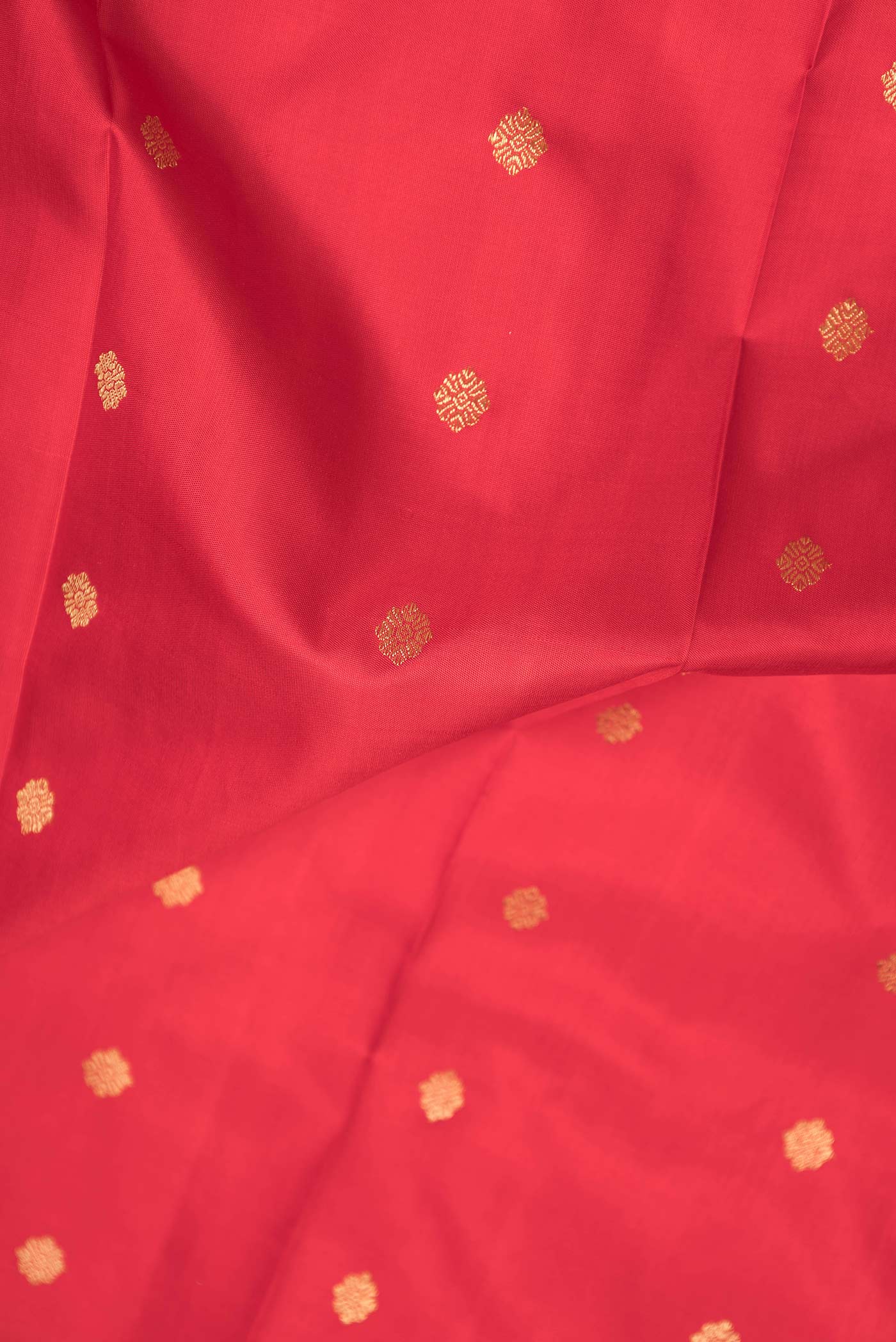 Pure Silk Pure Zari Red Dual Tone Kanjivaram Saree - Image 2
