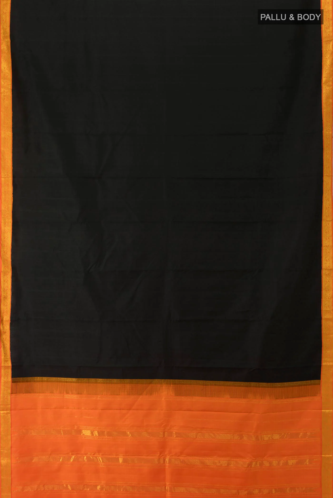 Pure Silk Pure Zari SINGLE Dual Tone Kanjivaram Saree - Image 5