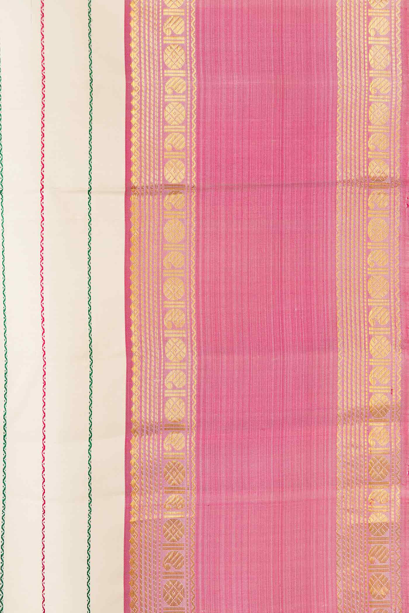 Sandal Kanchipuram Silk Saree - Image 3
