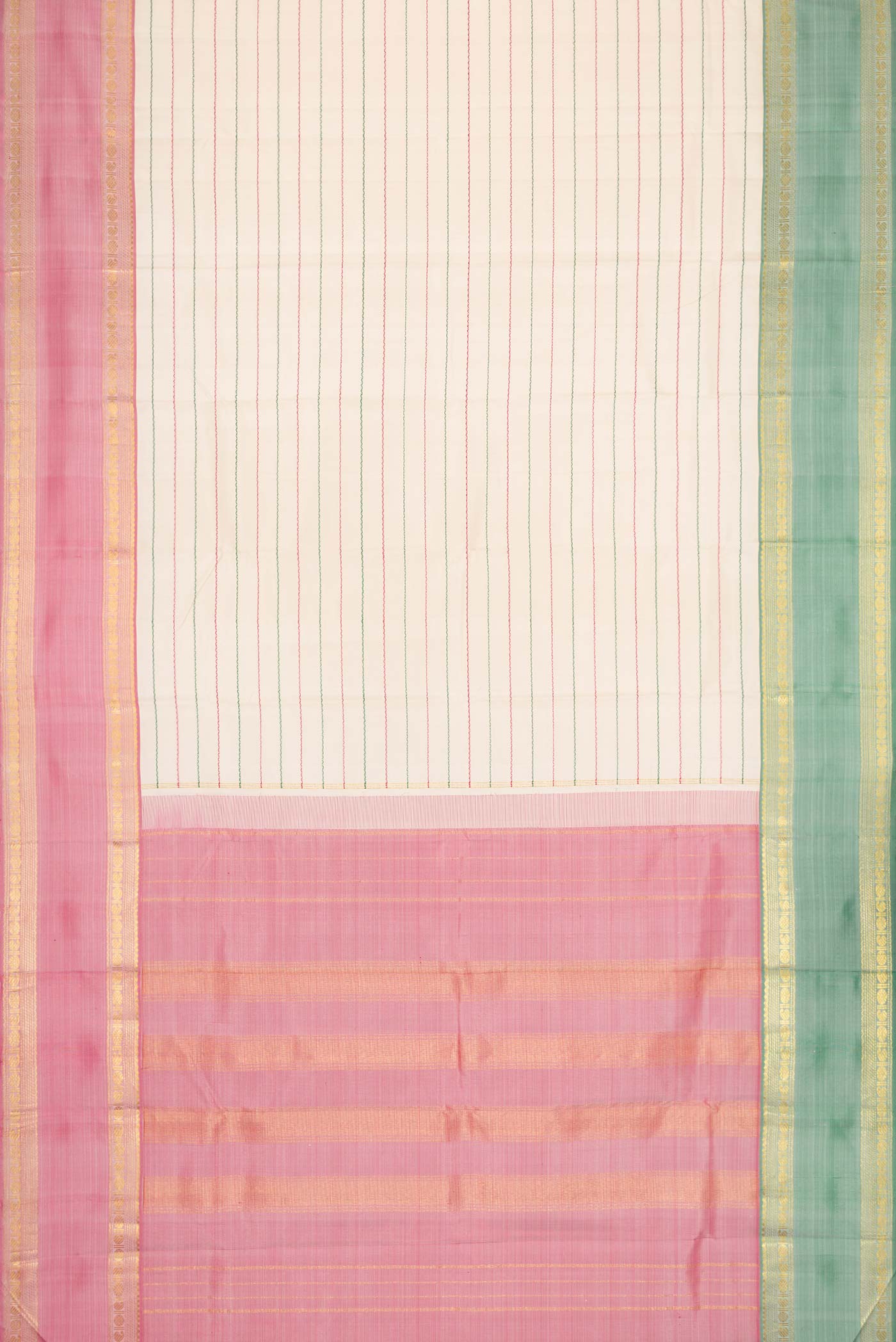 Sandal Kanchipuram Silk Saree - Image 6
