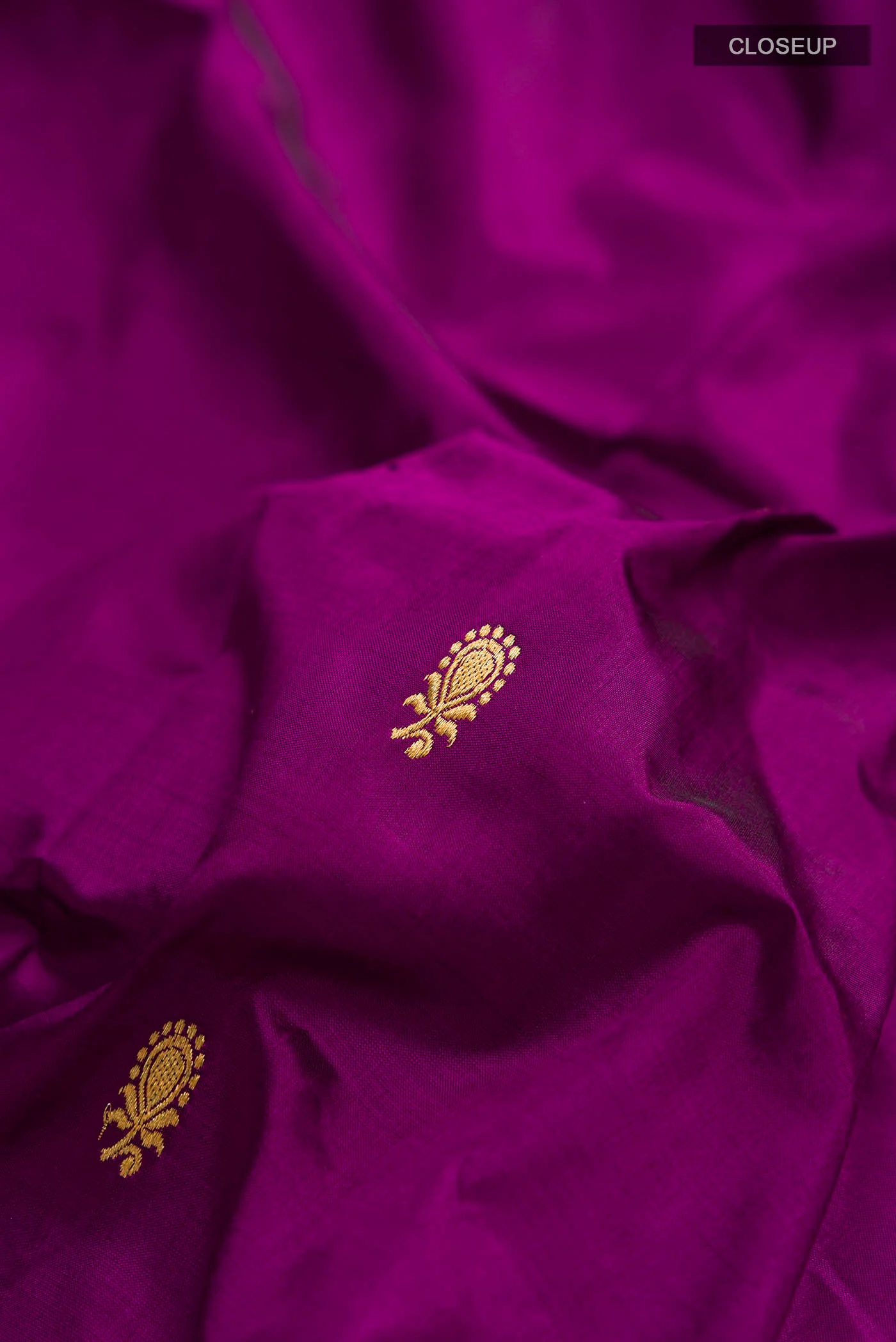 Purple Banarasi Katan Silk Saree - Image 2