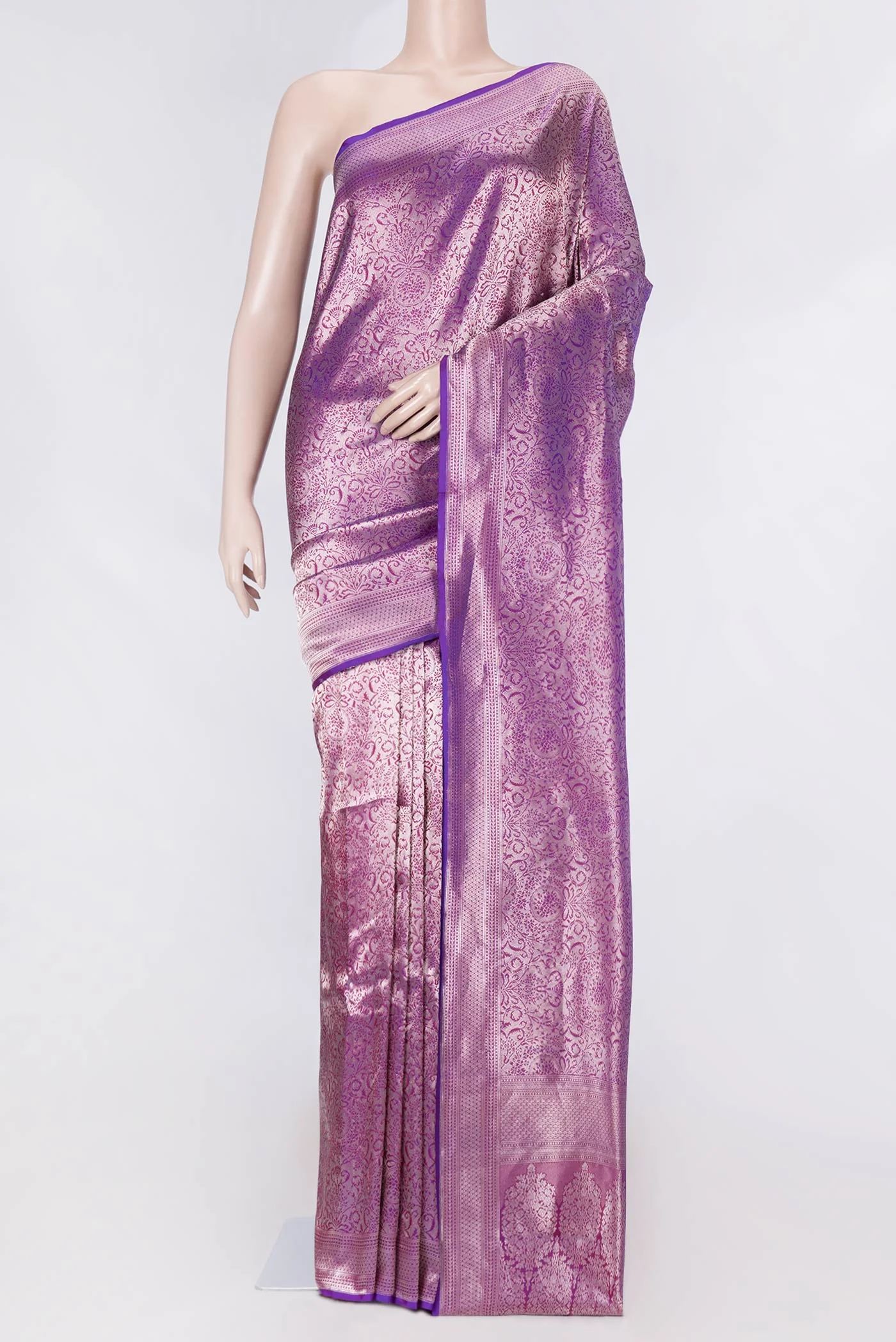 Purple Dual Tone Banarasi Saree
