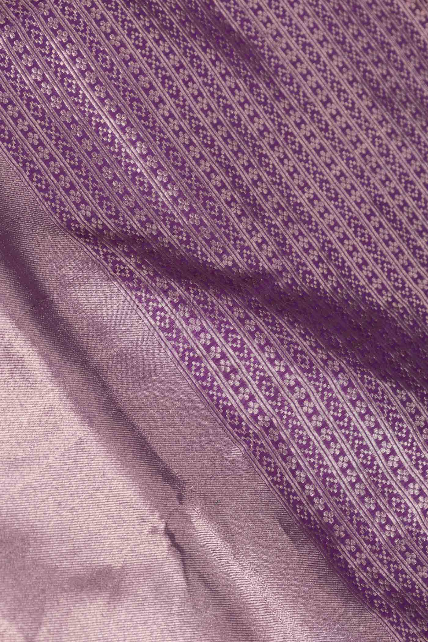 Purple Dual Tone Banarasi Saree - Image 2