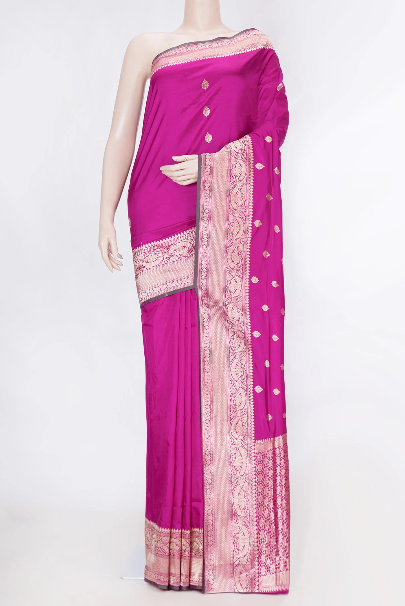 Purple Dual Tone Banarasi Silk Saree
