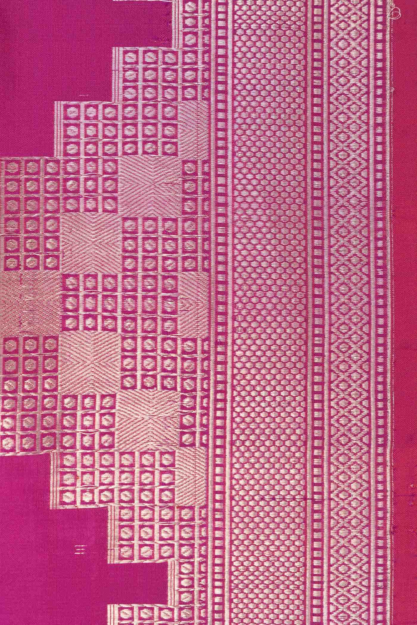 Purple Dual Tone Banarasi Silk Saree - Image 5