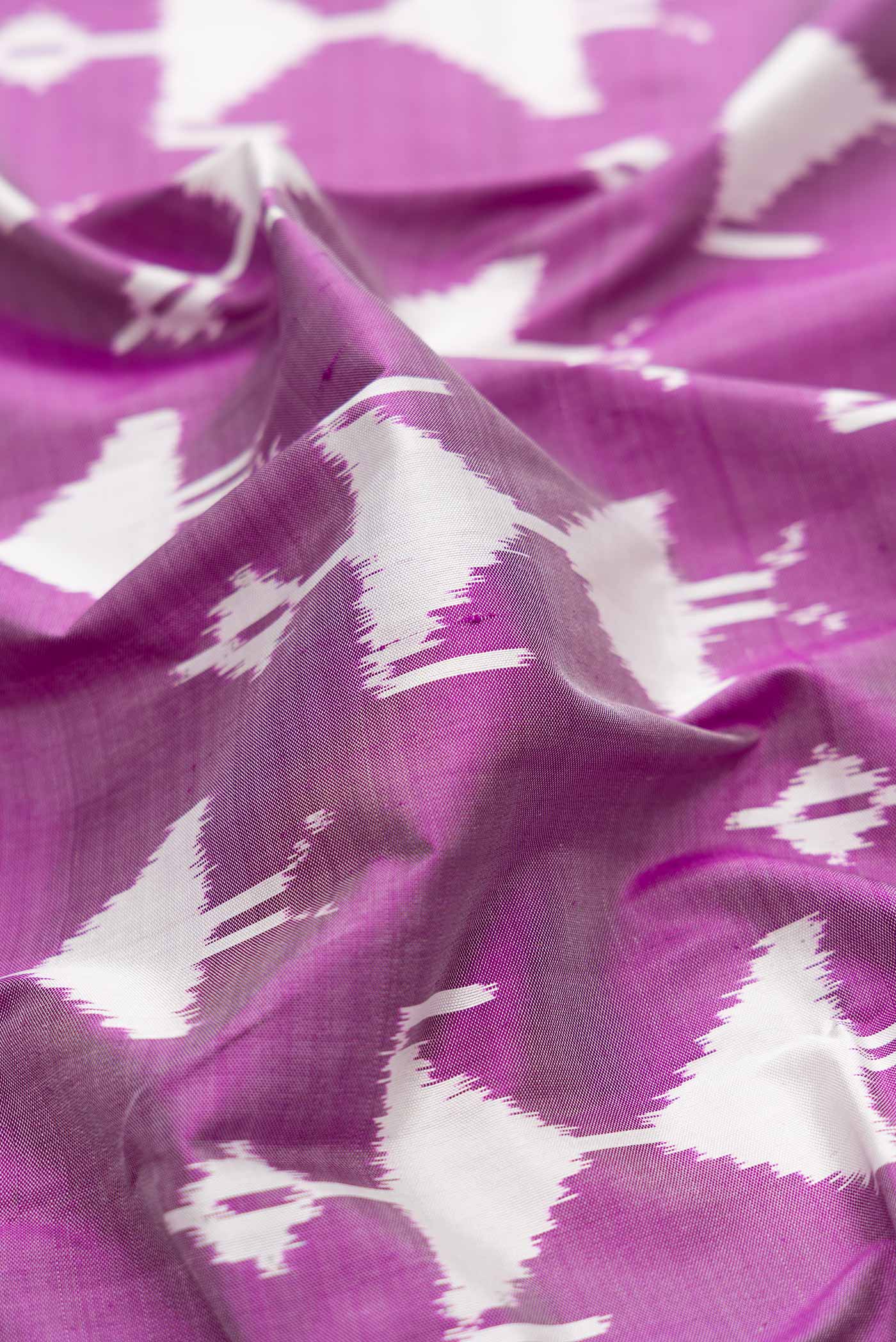 Purple Pochampally Silk Saree - Image 2