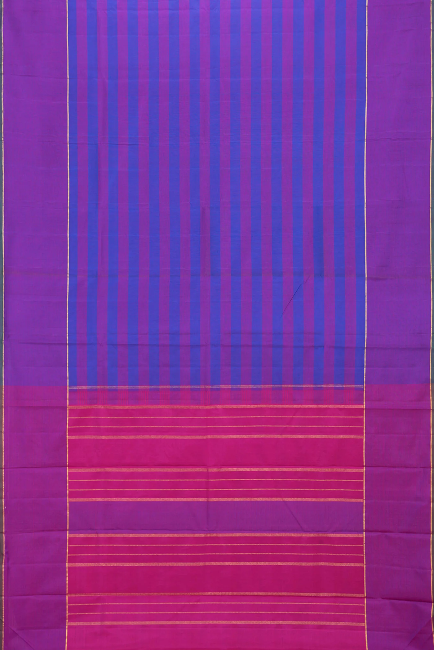 Pure Silk Pure Zari Multi Color Kanchipuram Saree - Image 6