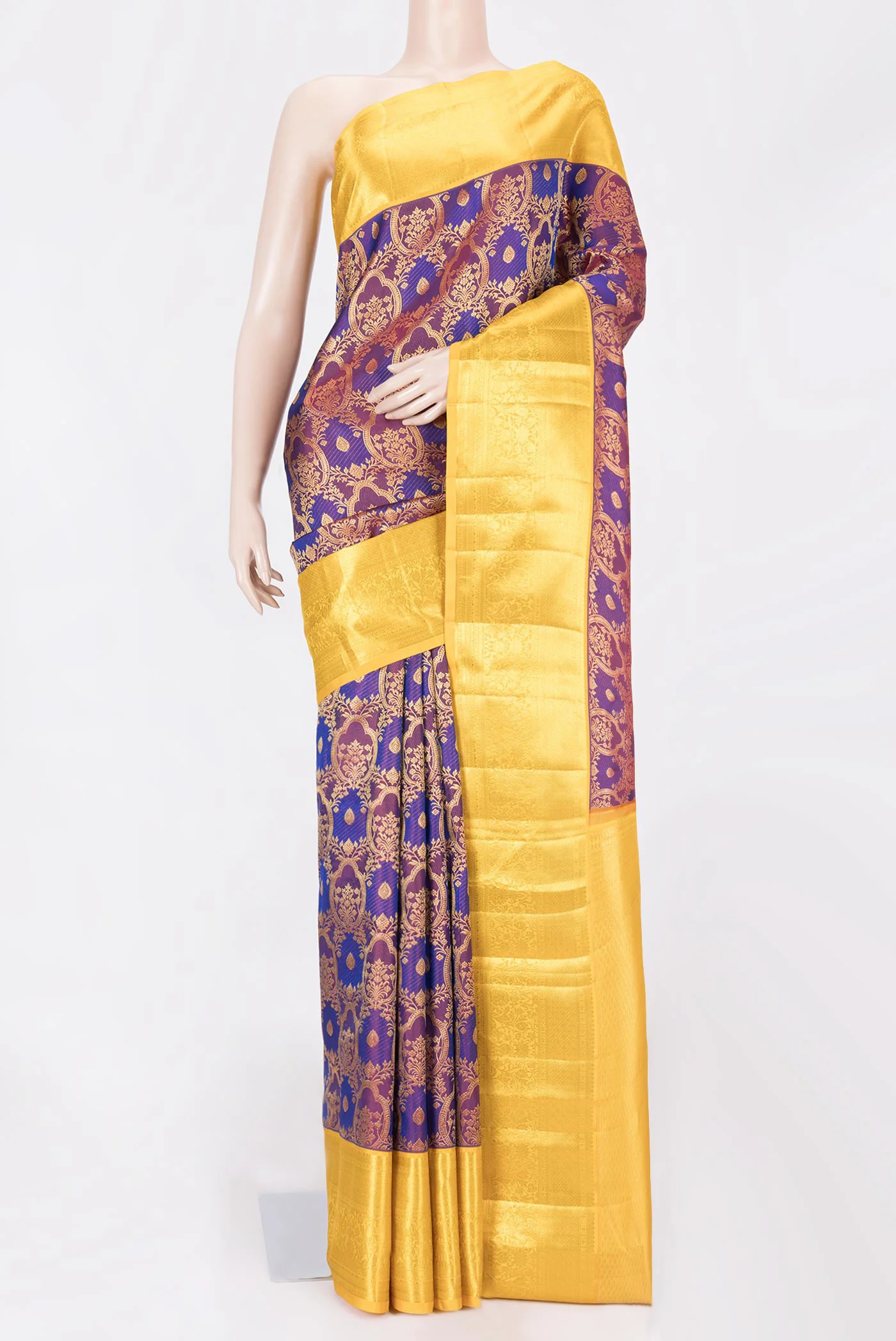 Purple Dual Tone Kanchipuram Saree