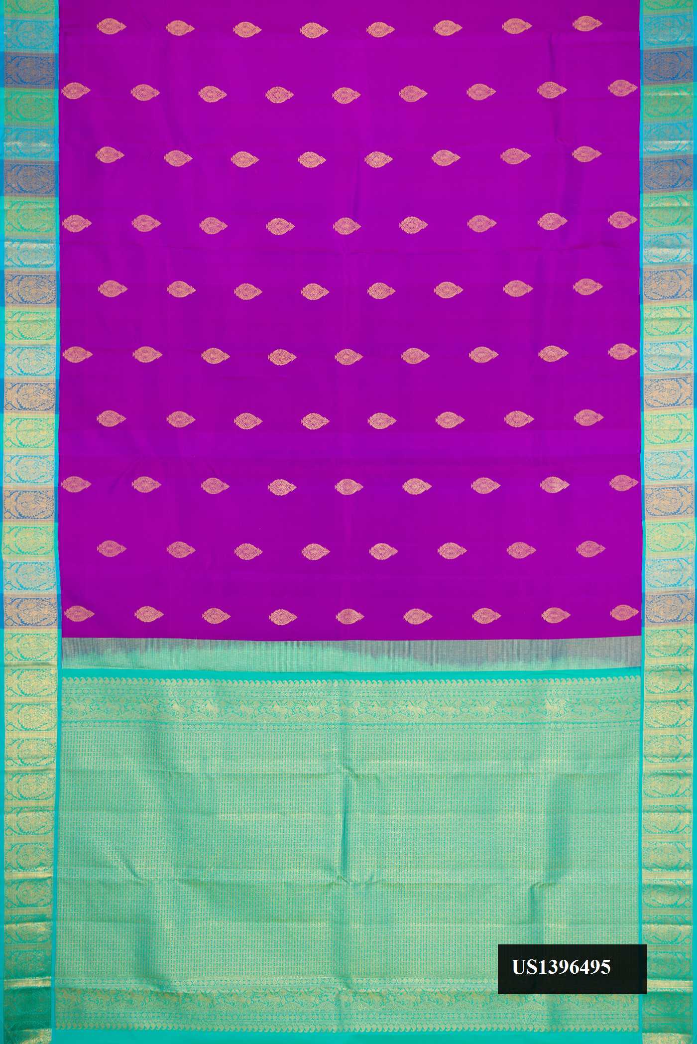 Purple Dual Tone Kanchipuram Silk Saree