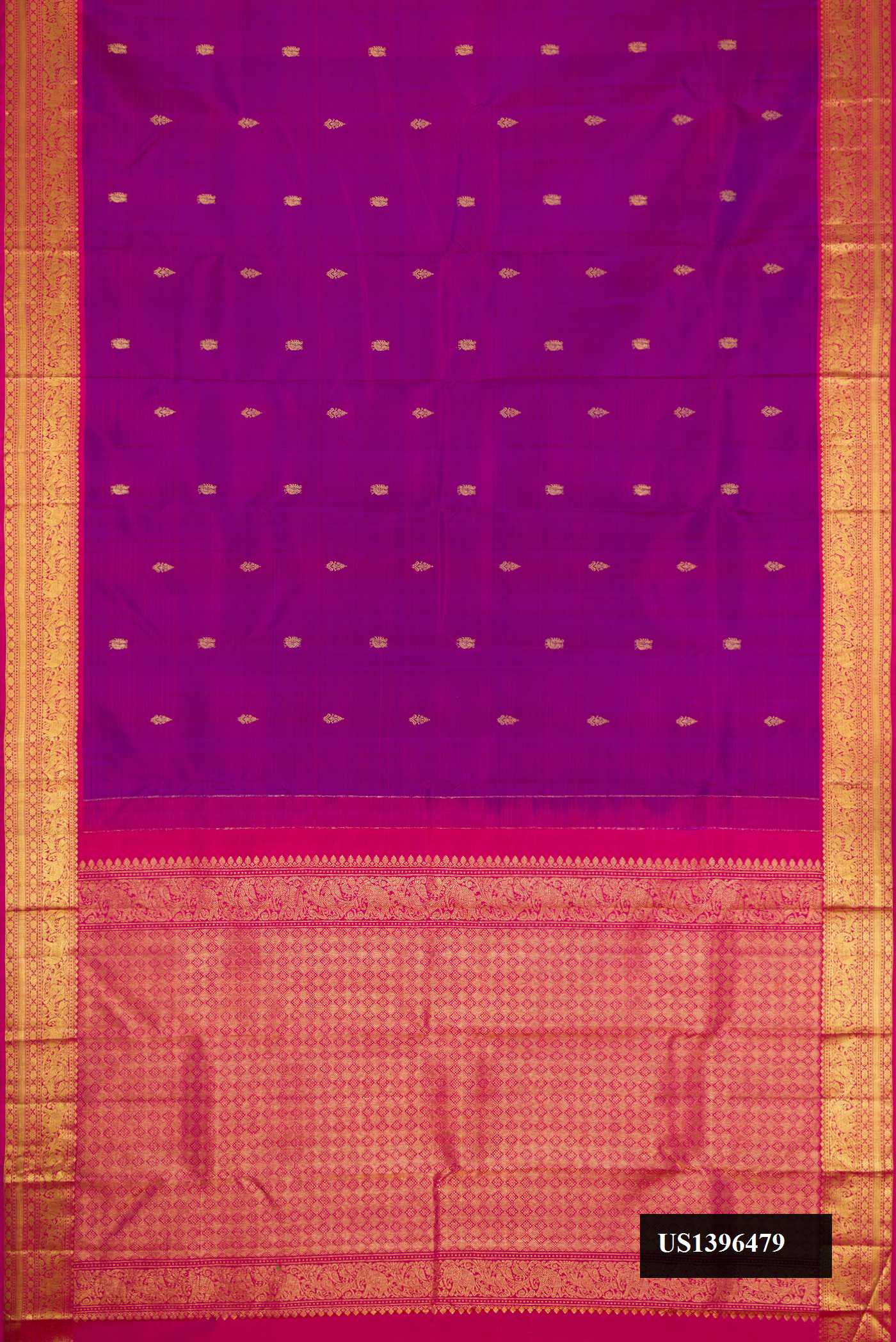 Purple Dual Tone Kanchipuram Silk Saree
