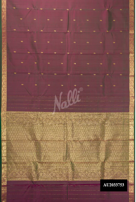 Purple Dual Tone Kanchipuram Silk Saree