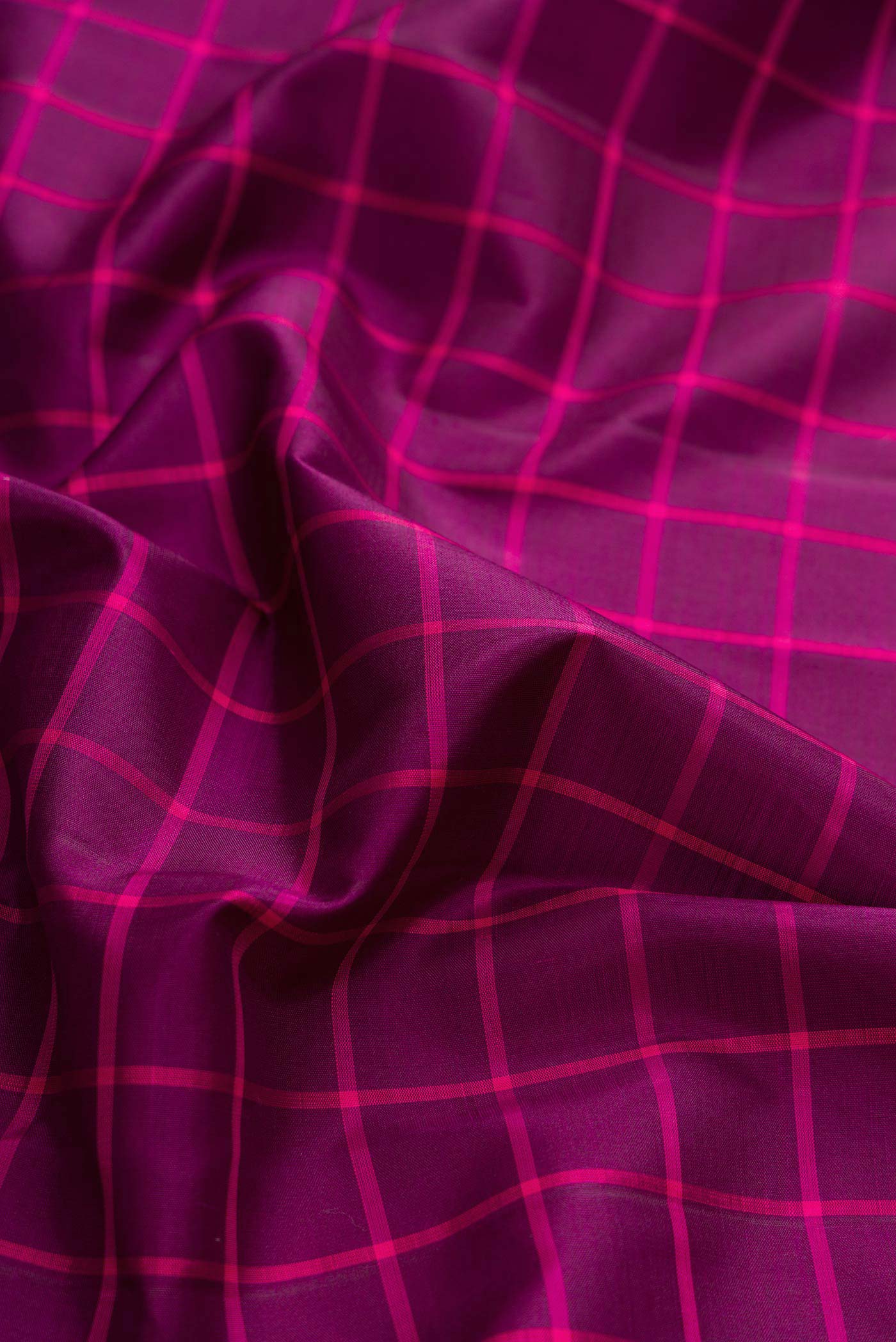 Purple Dual Tone Kanjivaram Silk Saree - Image 2
