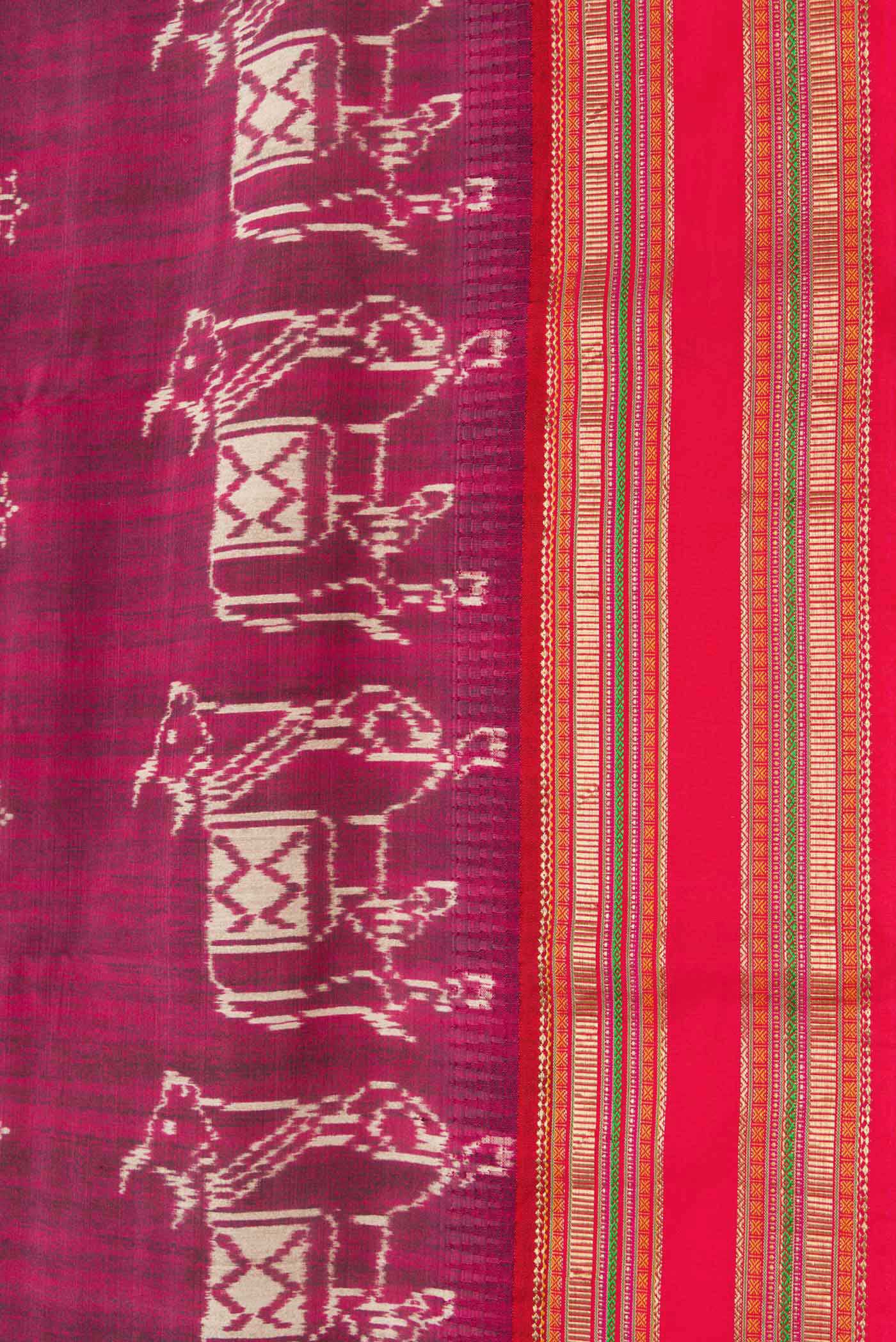 Purple Dual Tone Kanchipuram Silk Saree - Image 3