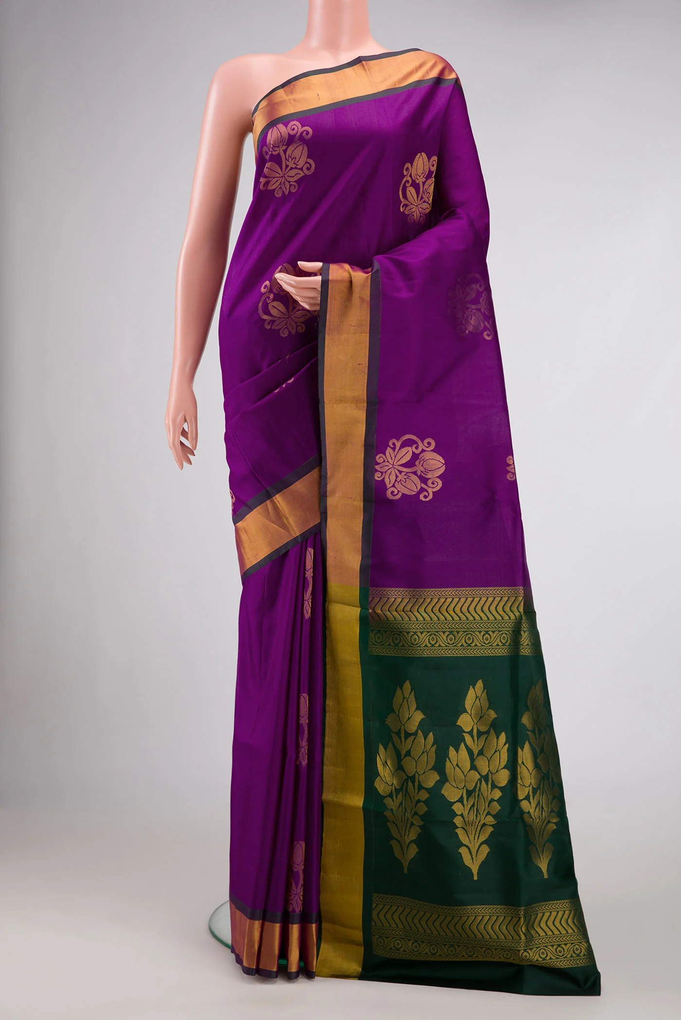 Purple Soft Silk Saree