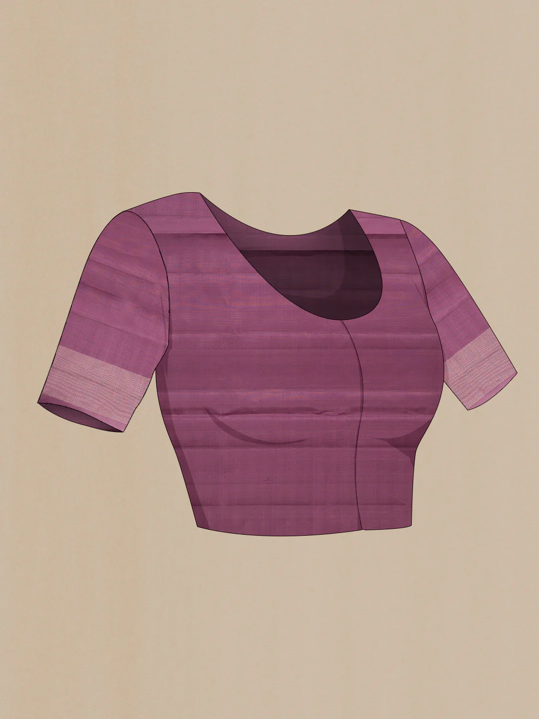Purple Dual Tone Soft Silk Saree - Image 3