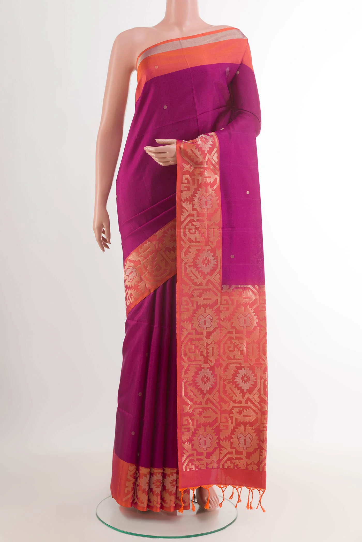 Purple Soft Silk Saree