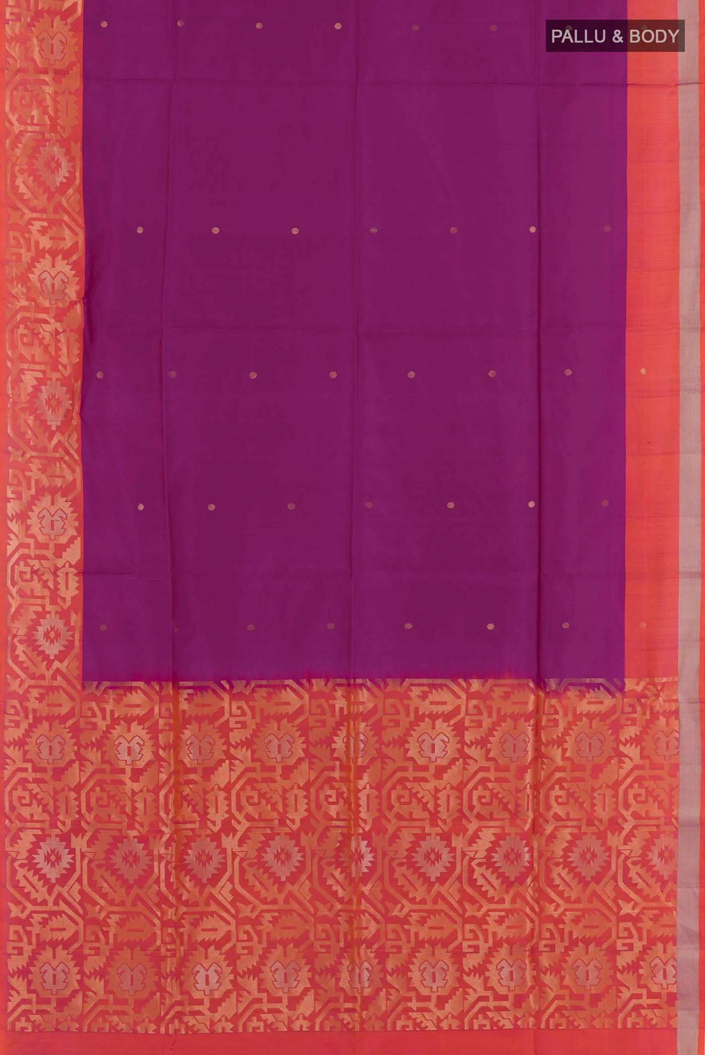 Purple Soft Silk Saree - Image 3