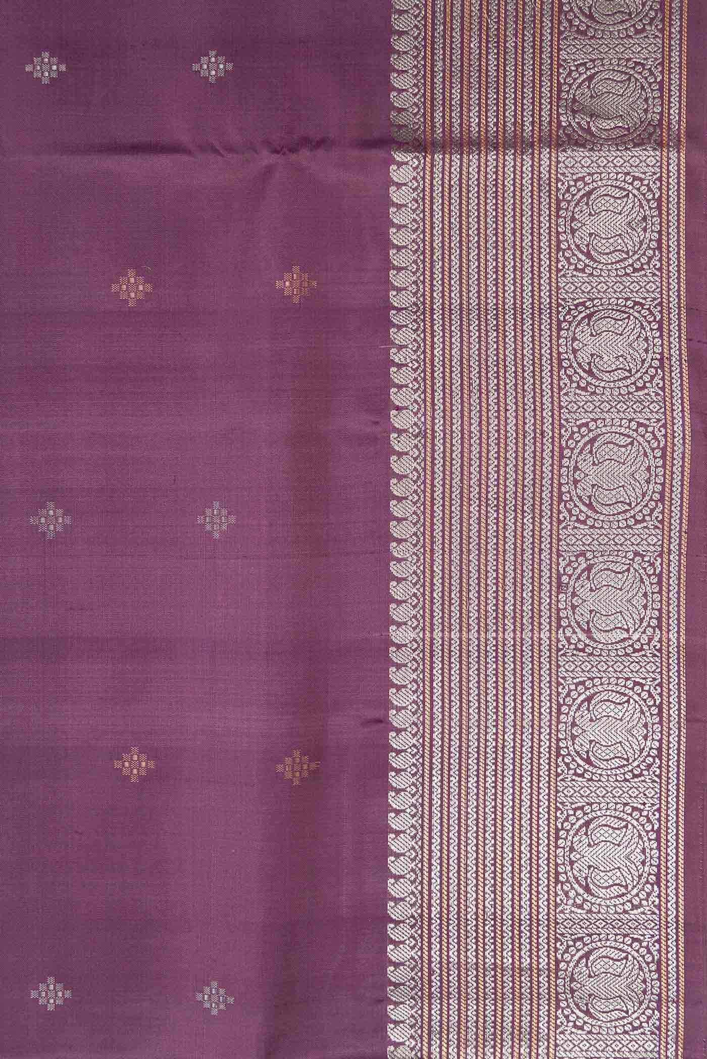 Purple Soft Silk Saree - Image 3