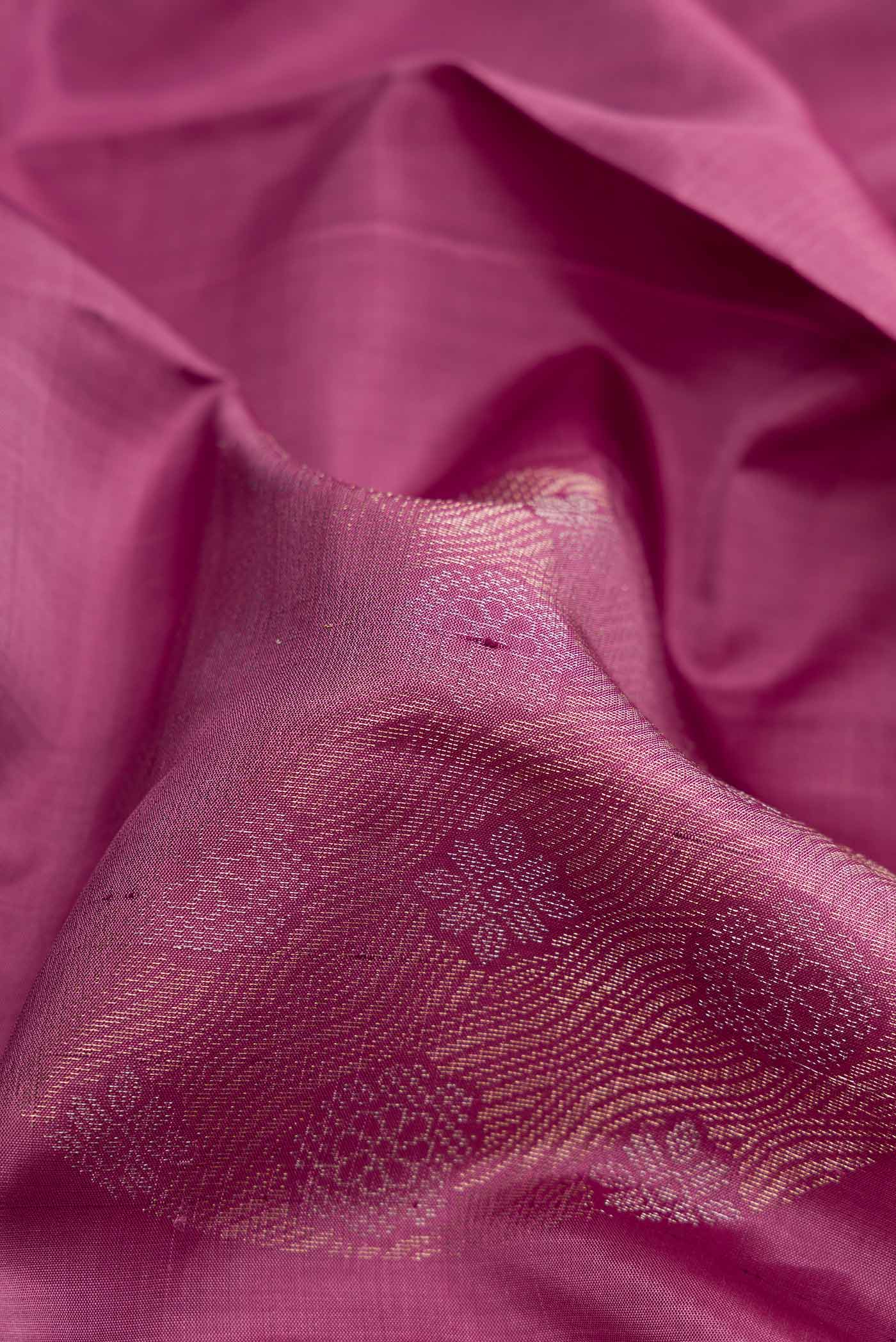 Purple Dual Tone Soft Silk Saree - Image 2