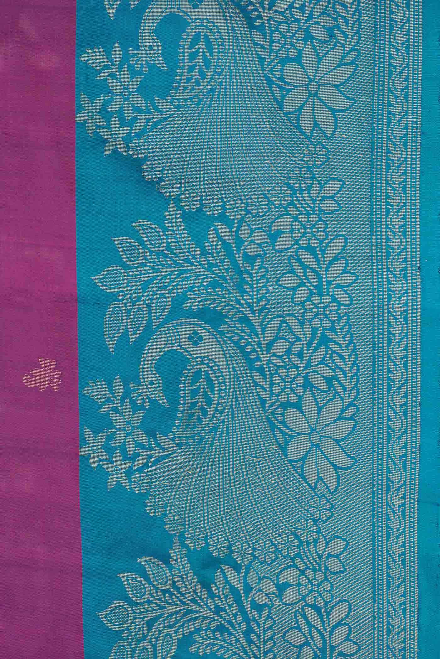 Purple Soft Silk Saree - Image 3