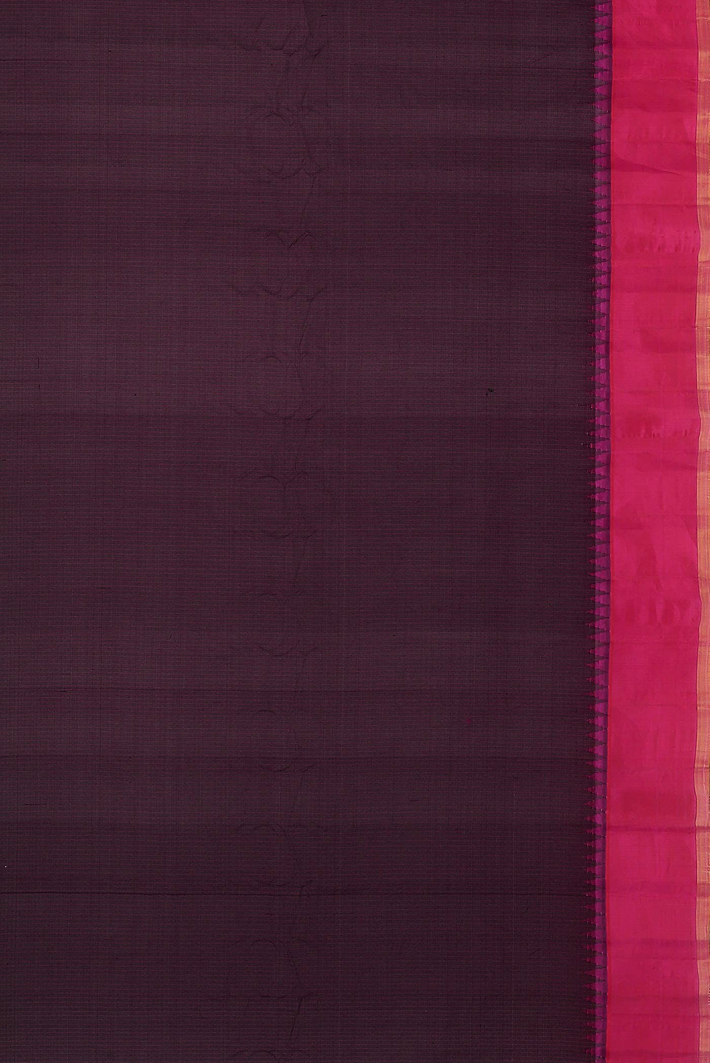 Purple Gadwal Silk Cotton Saree - Image 6