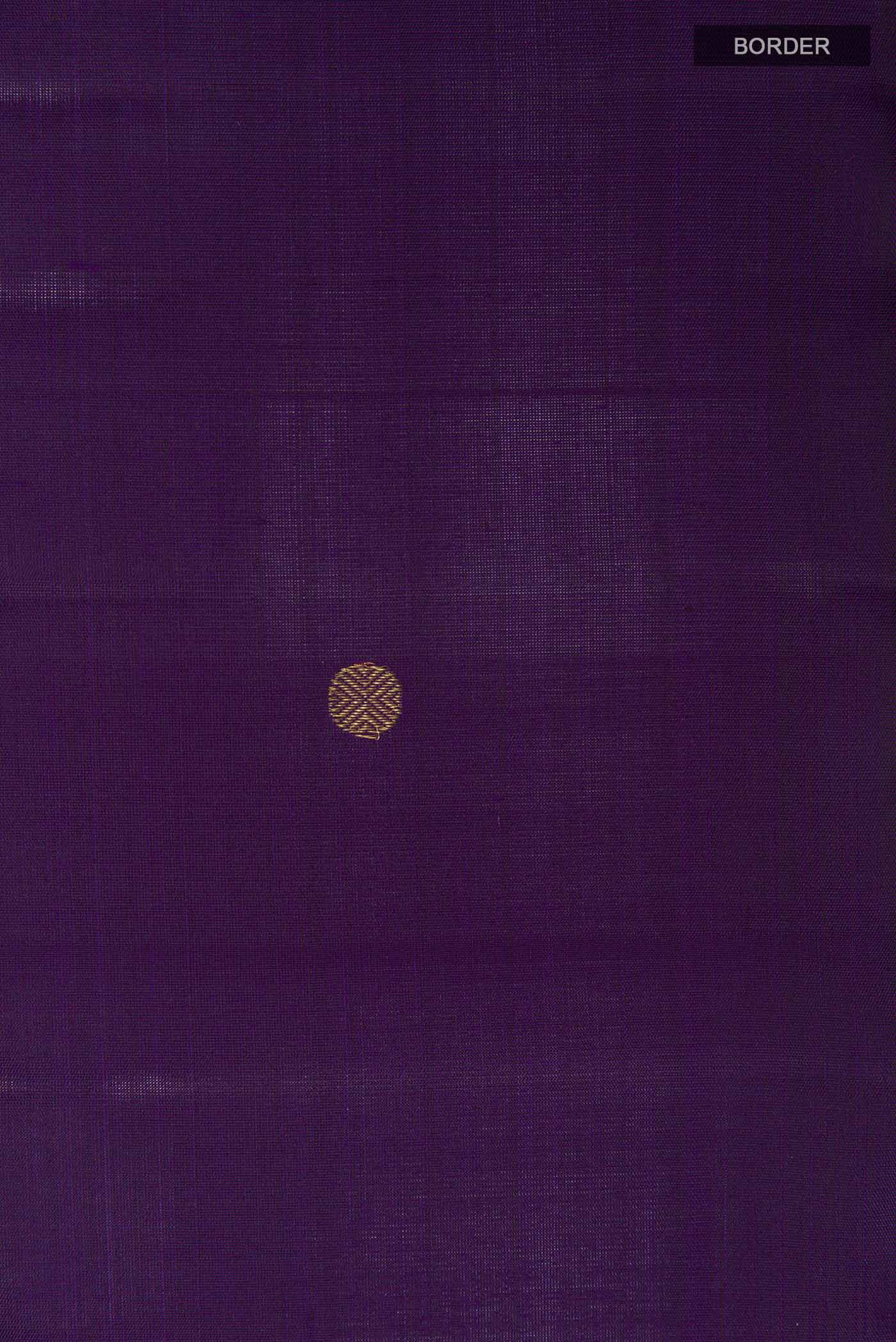 Purple Kanchipuram Silk Saree - Image 3