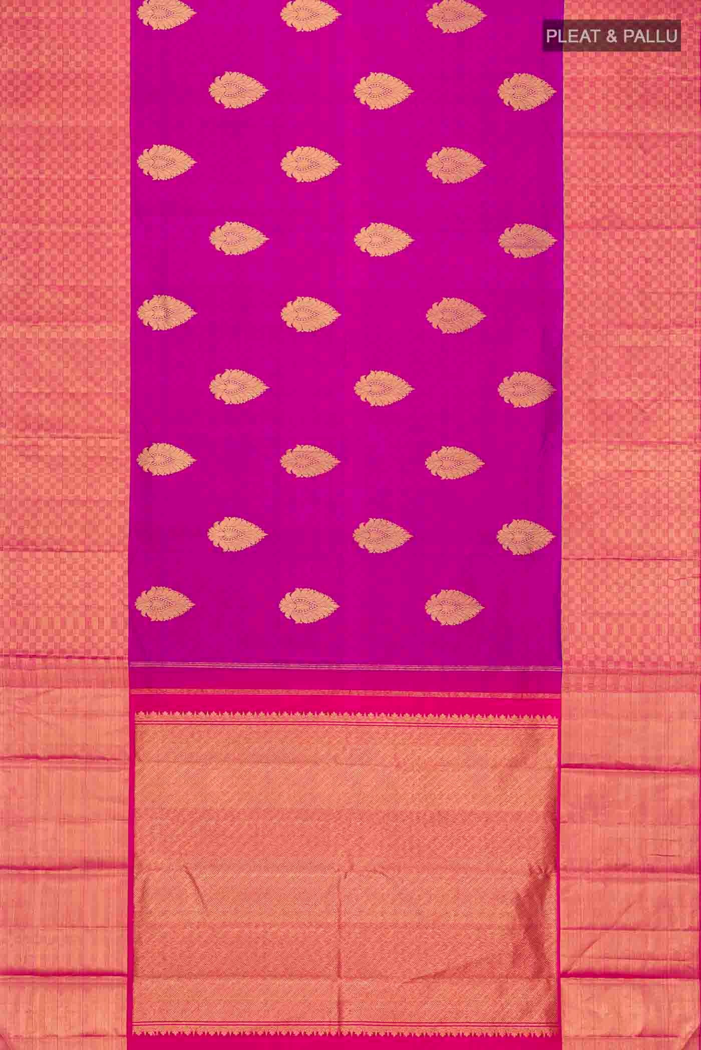 Purple Kanjivaram Silk Saree - Image 6