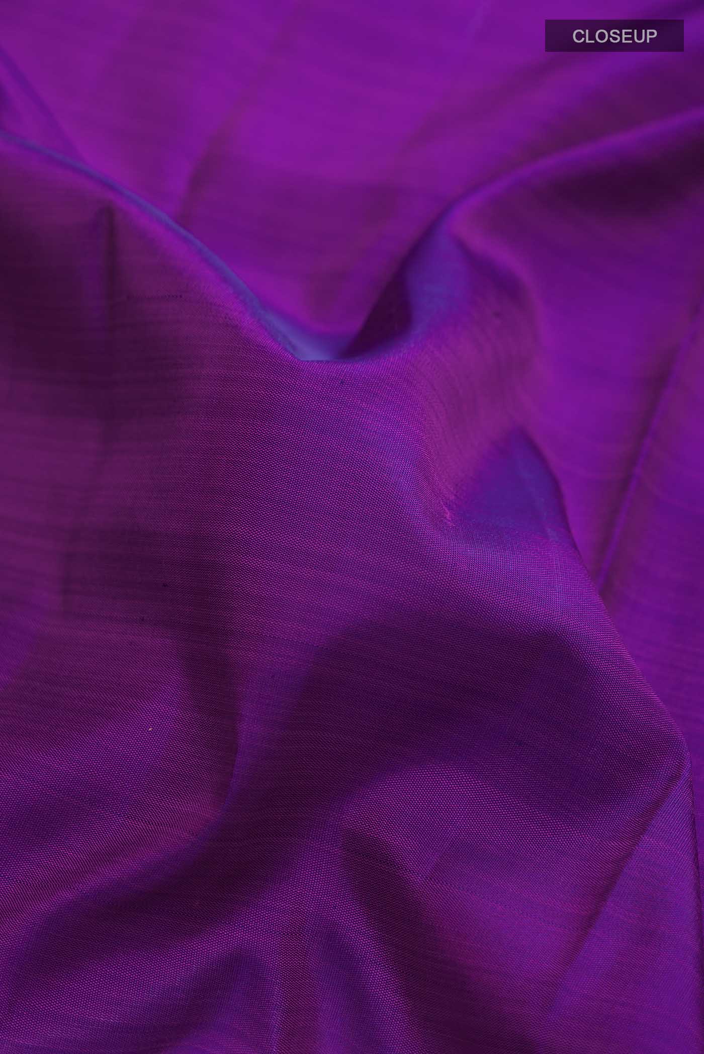 Purple Kanjivaram Silk Saree - Image 2