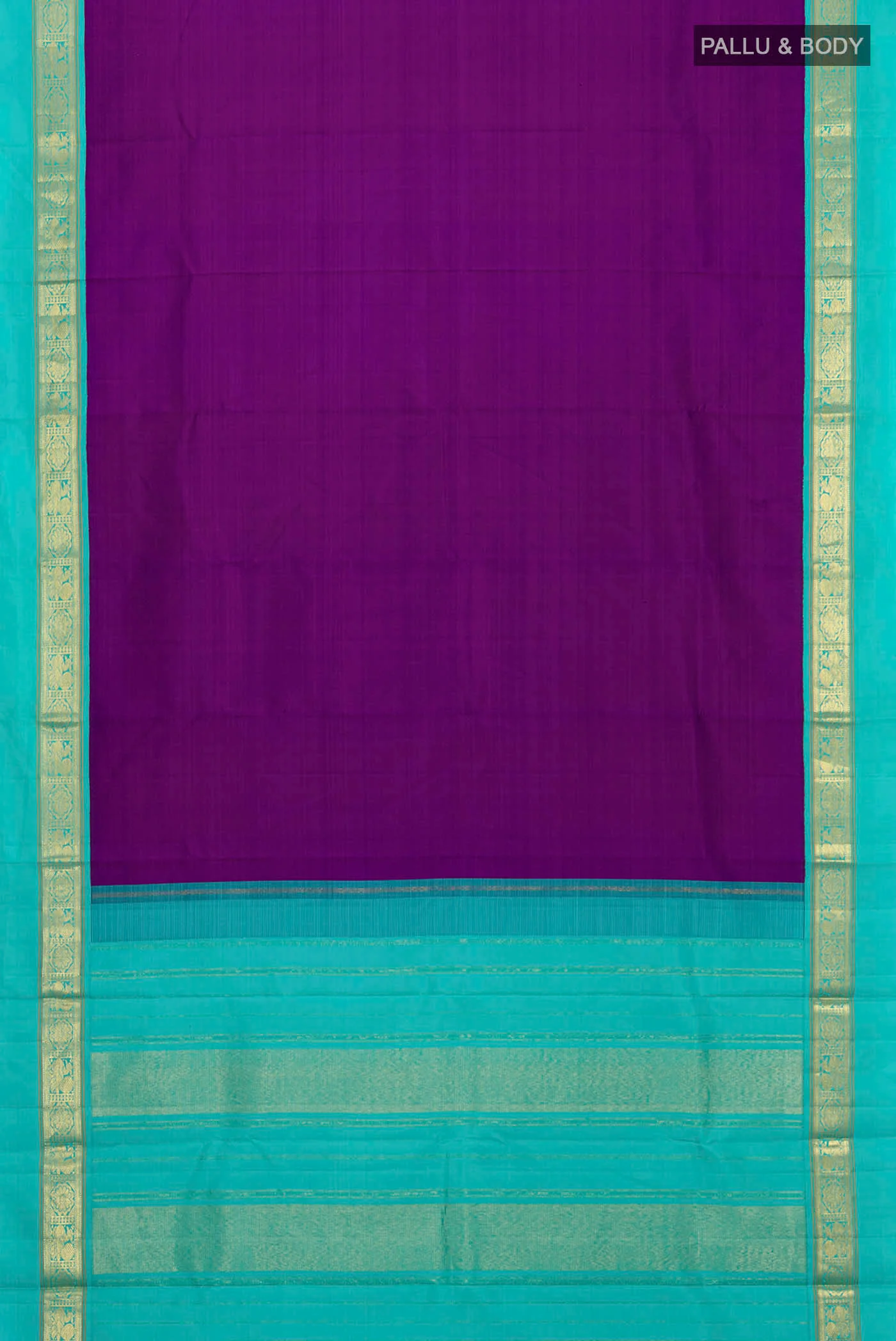 Purple Kanjivaram Silk Saree - Image 6