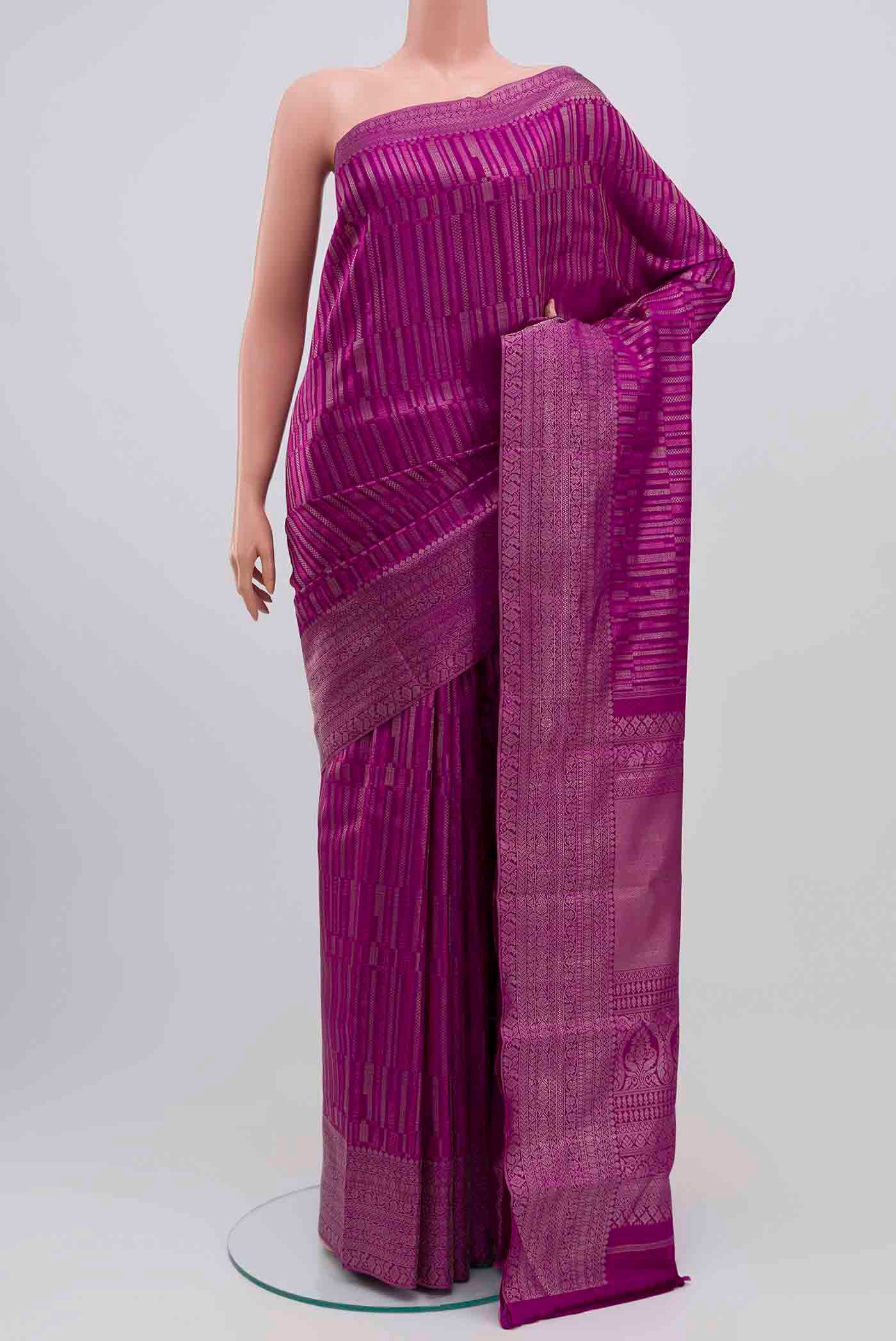 Purple Kanjivaram Silk Saree