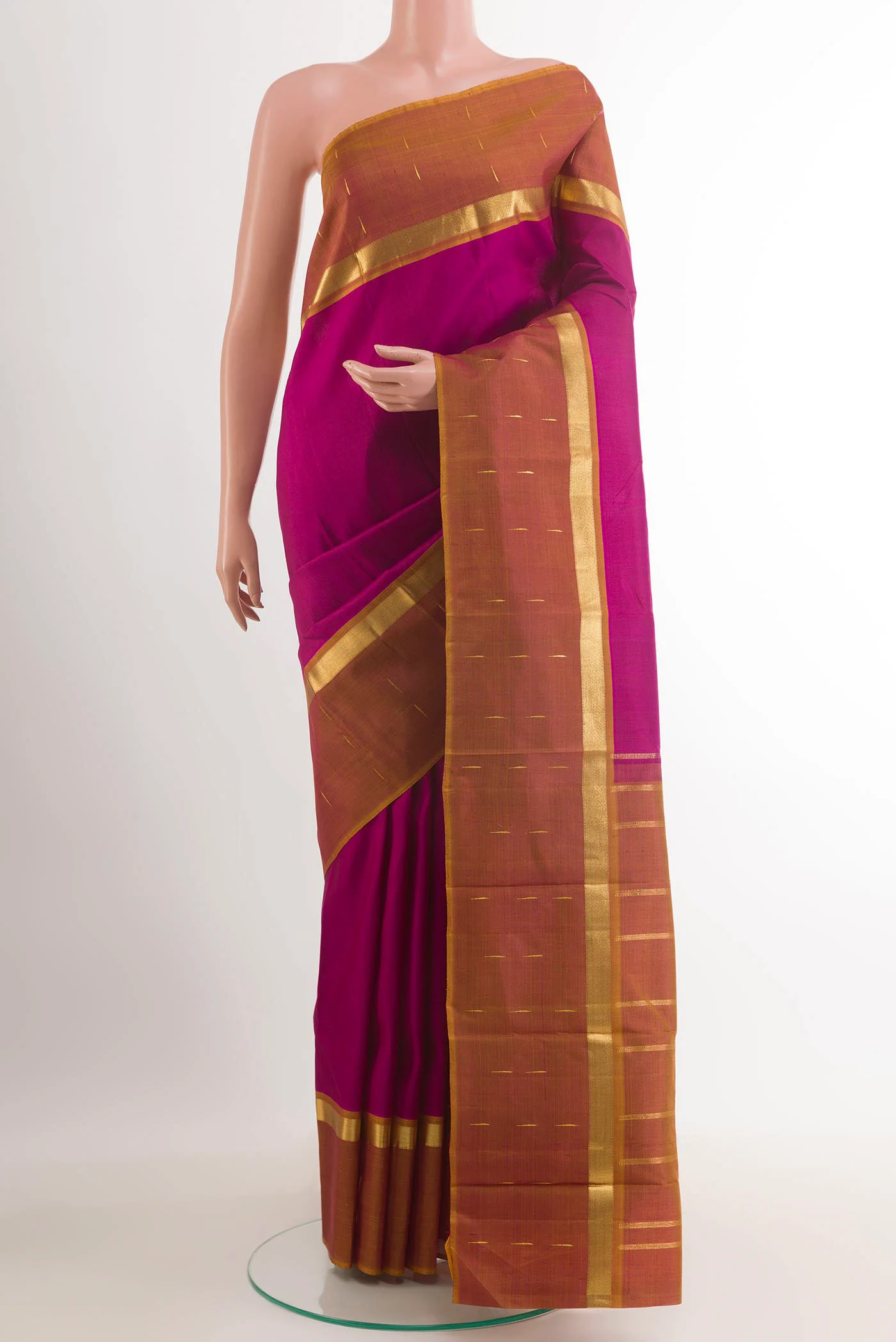 Magenta Kanjivaram Silk Saree