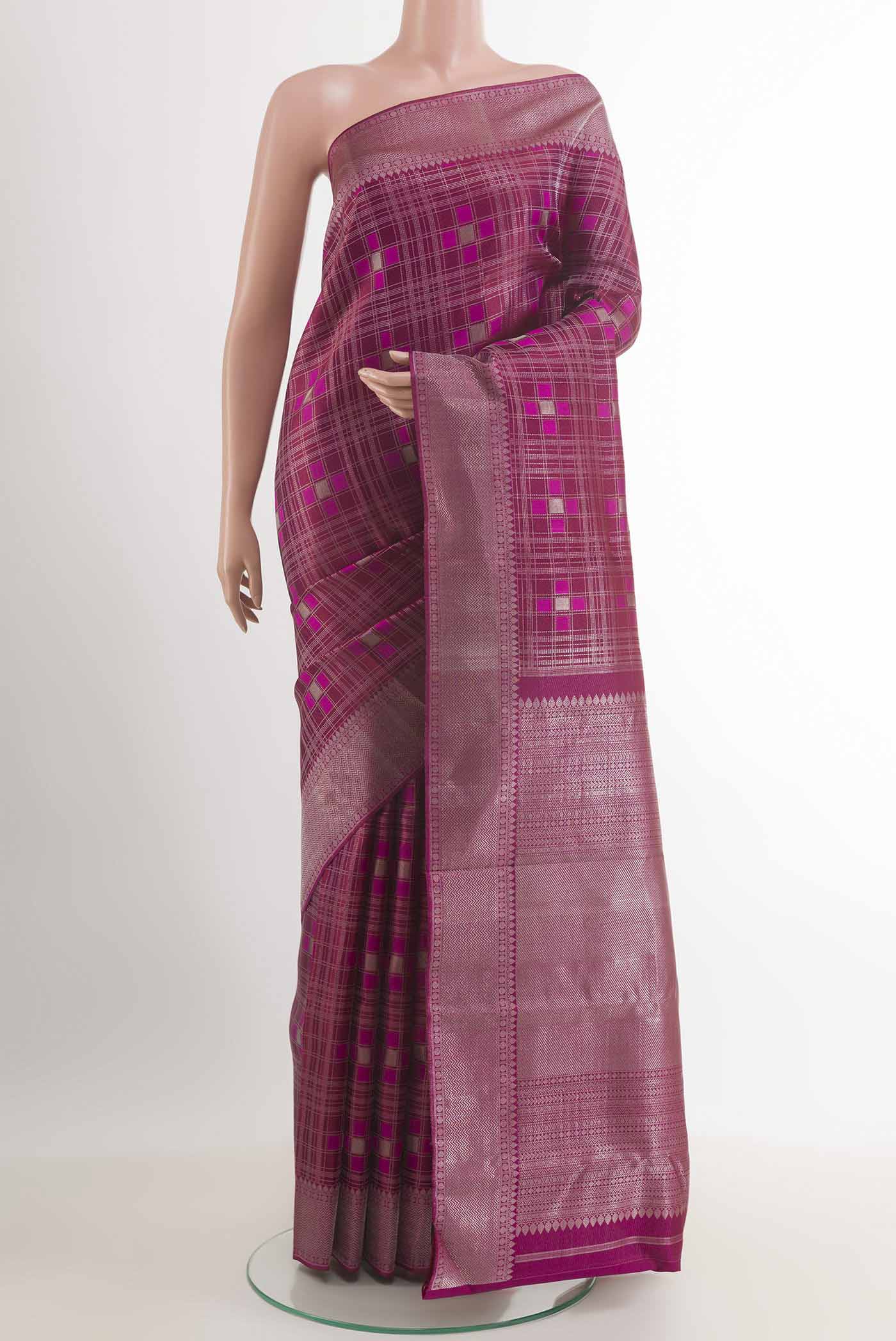 Purple Kanjivaram Silk Saree