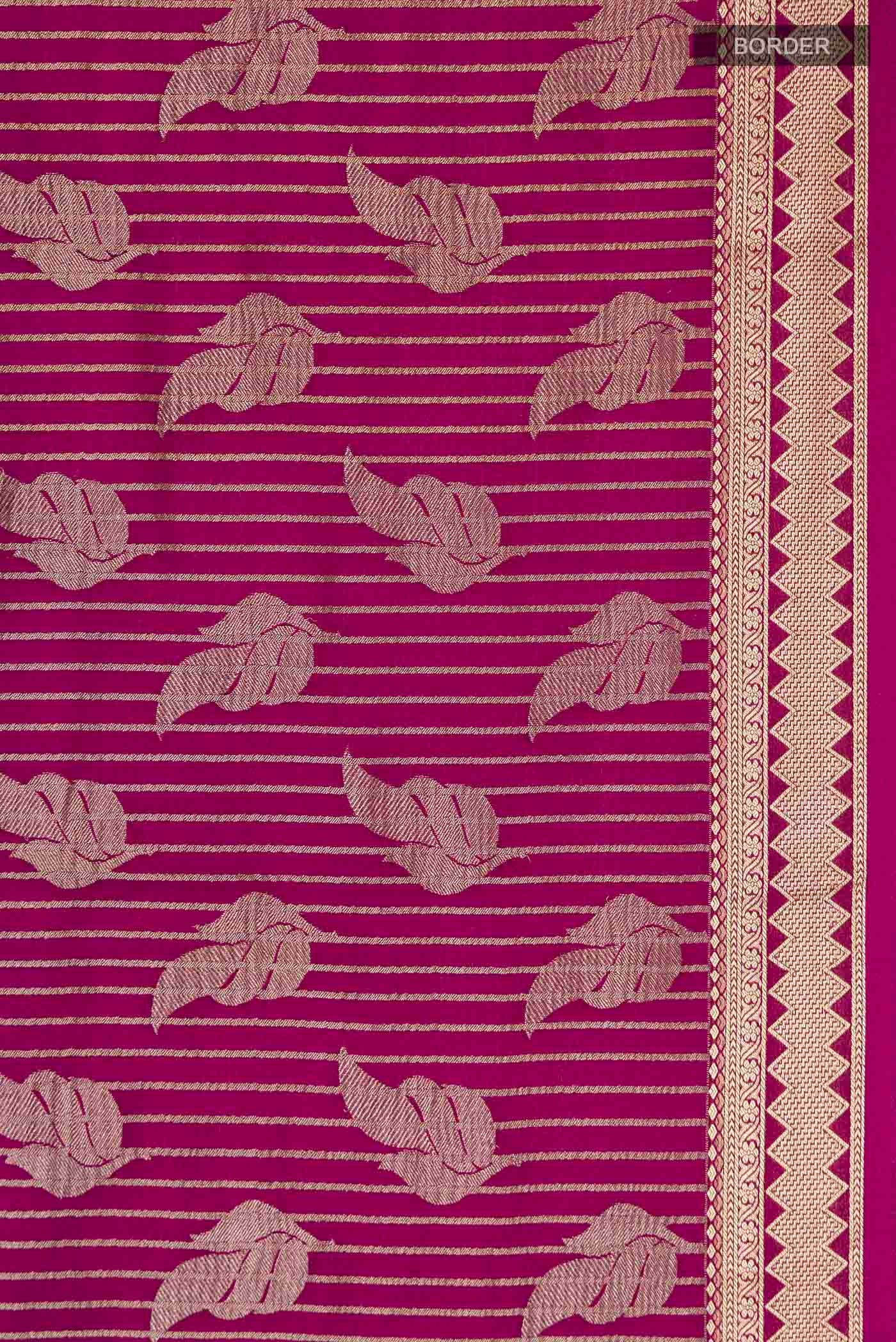 Purple Mysore Crepe Saree - Image 3