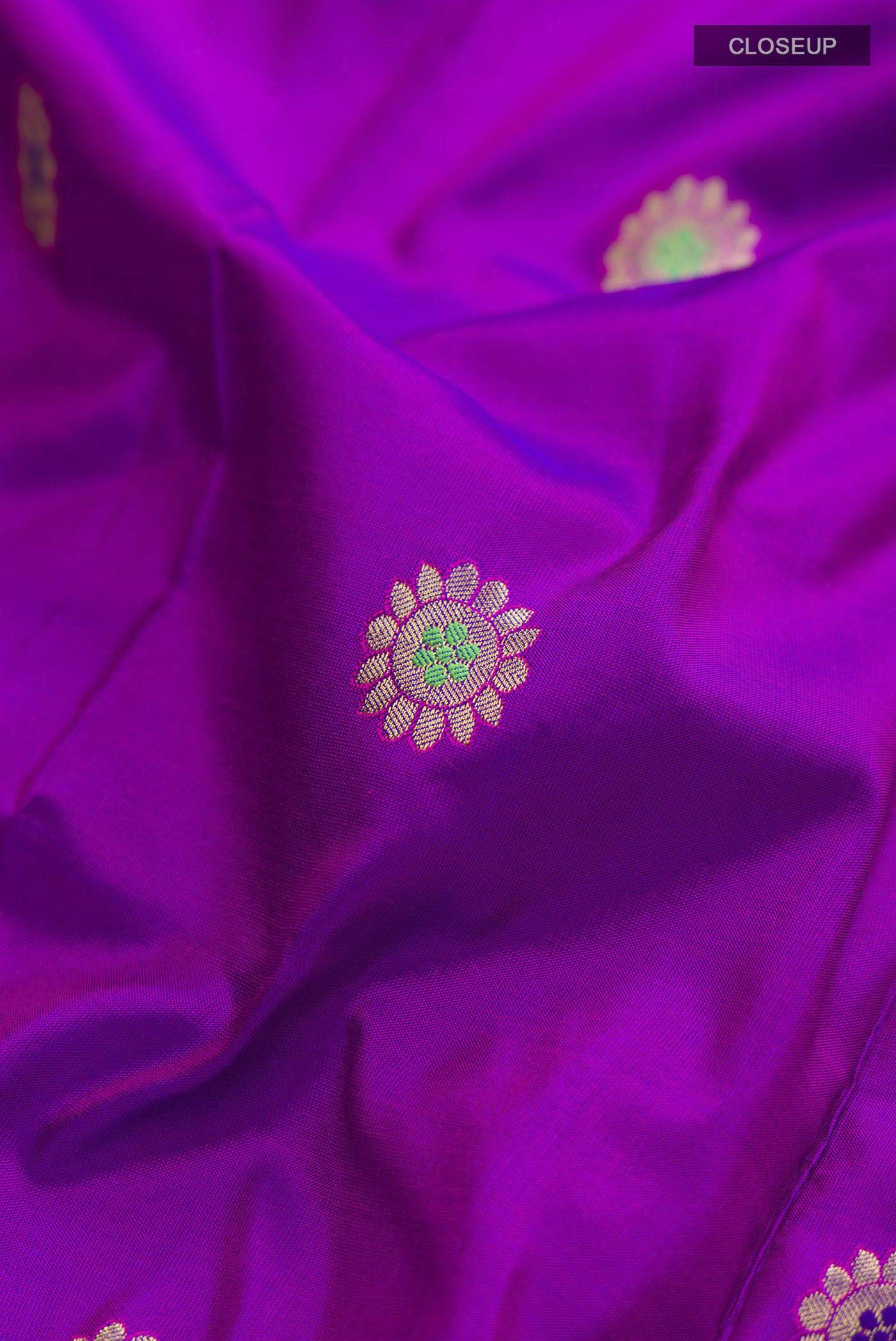 Purple Paithani Silk Saree - Image 2